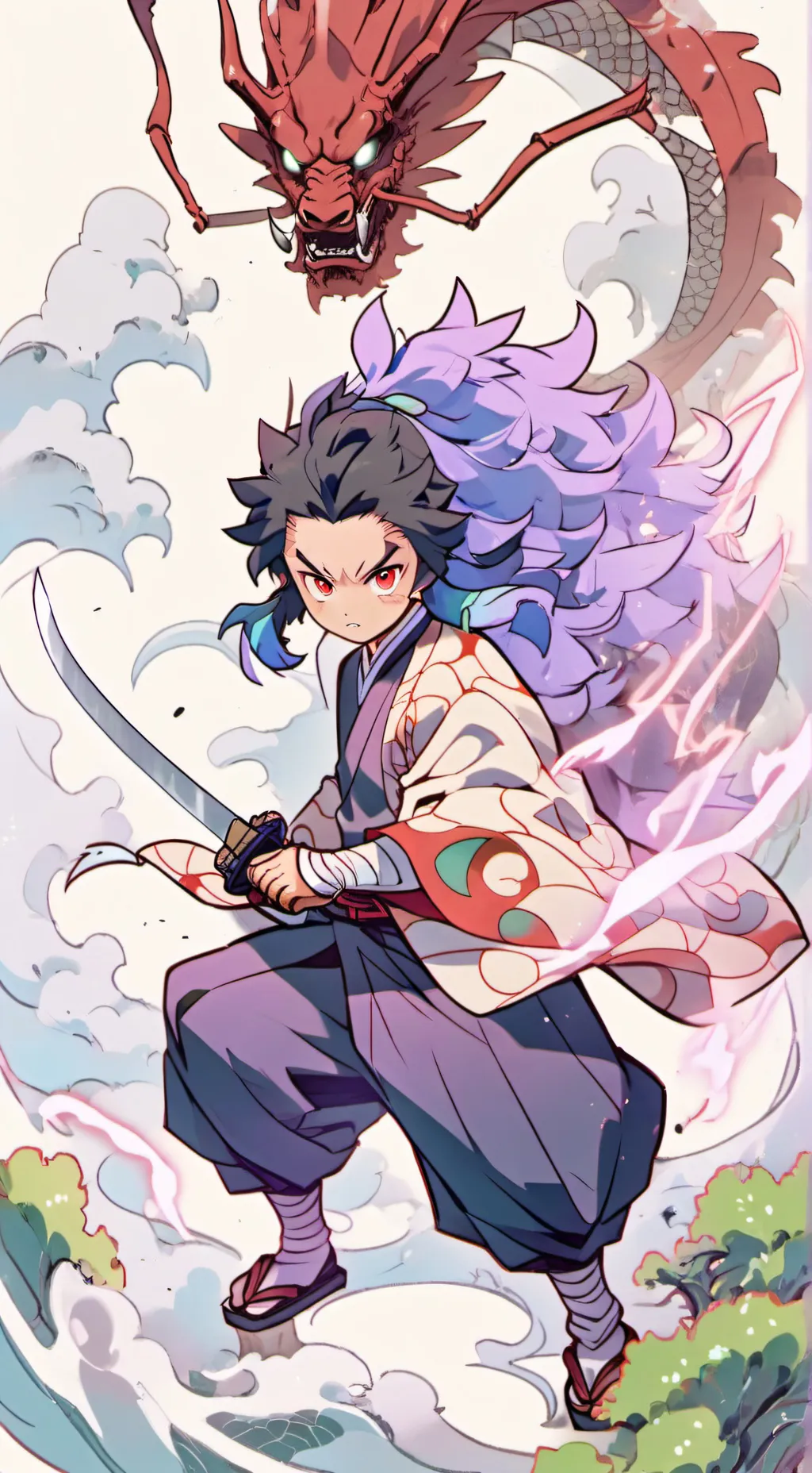 ai character: Demon salyer vs  d background