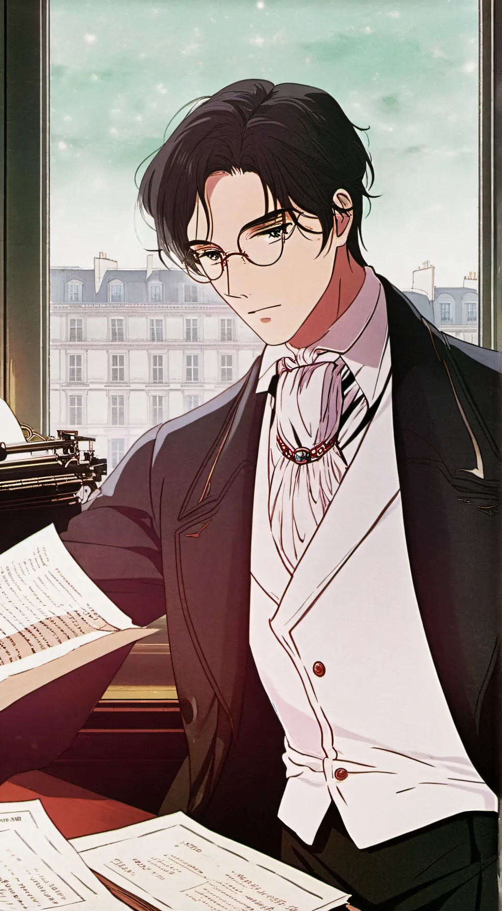 ai character: Lucien Cortier background