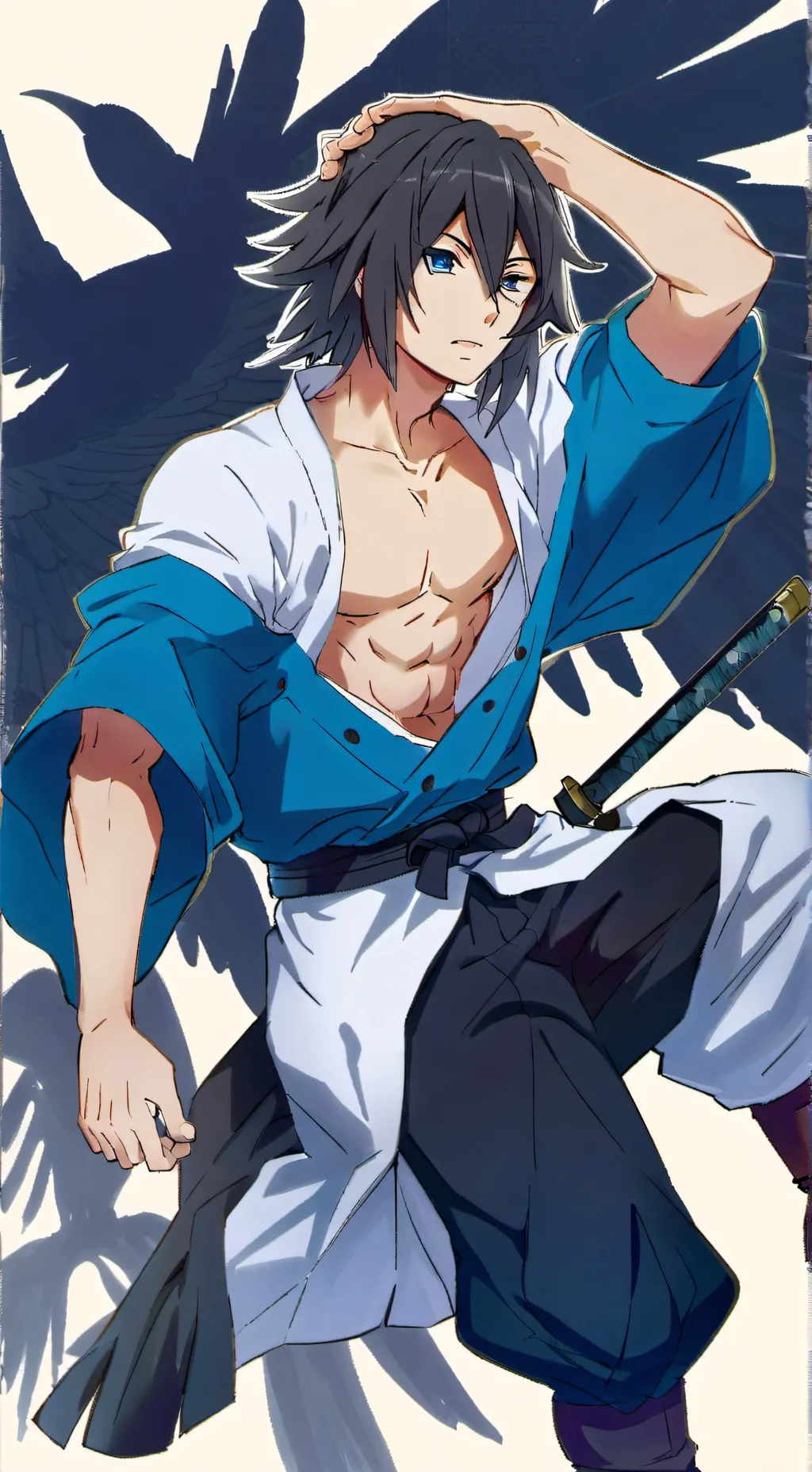 ai character: tomioka te amás  background