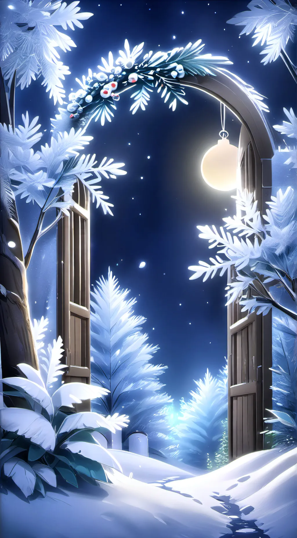 ai character: Sonic Christmas￼! background