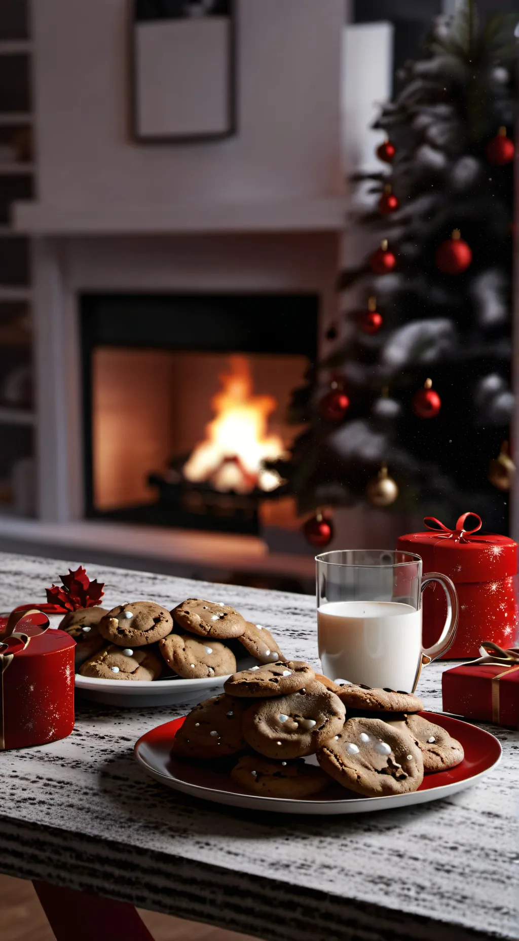 ai character: MHA Christmas Day! background