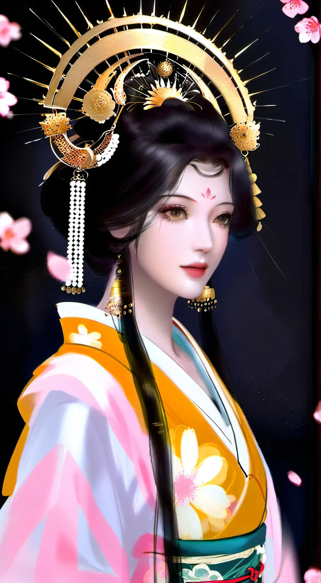 ai character: Amaterasu Omikami background