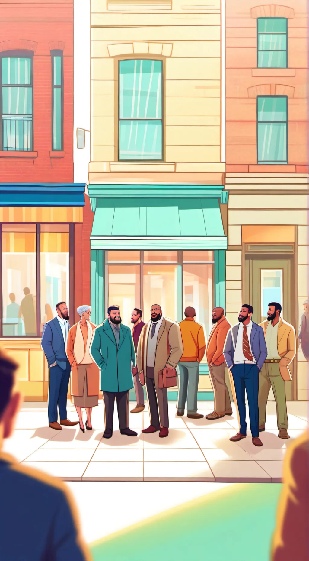 ai character: PAESE DI UOMINI background