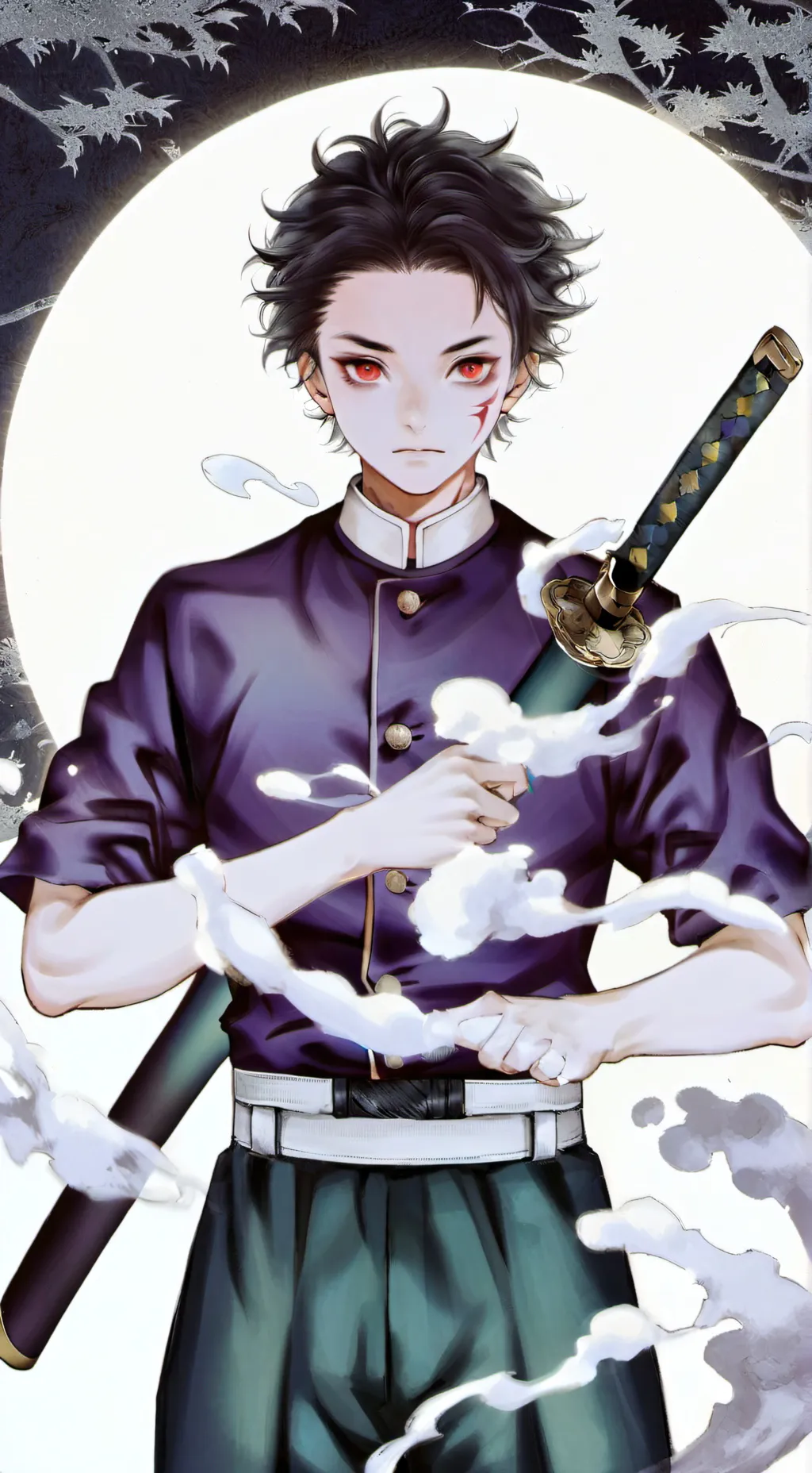 ai character: tanjiraaa background