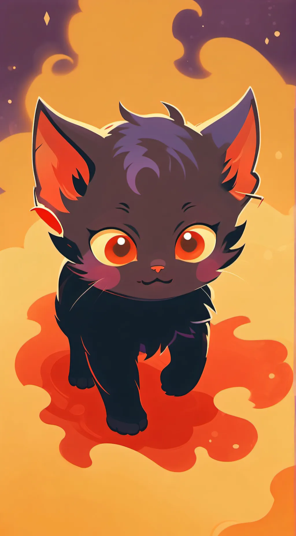 ai character: kitty  may background