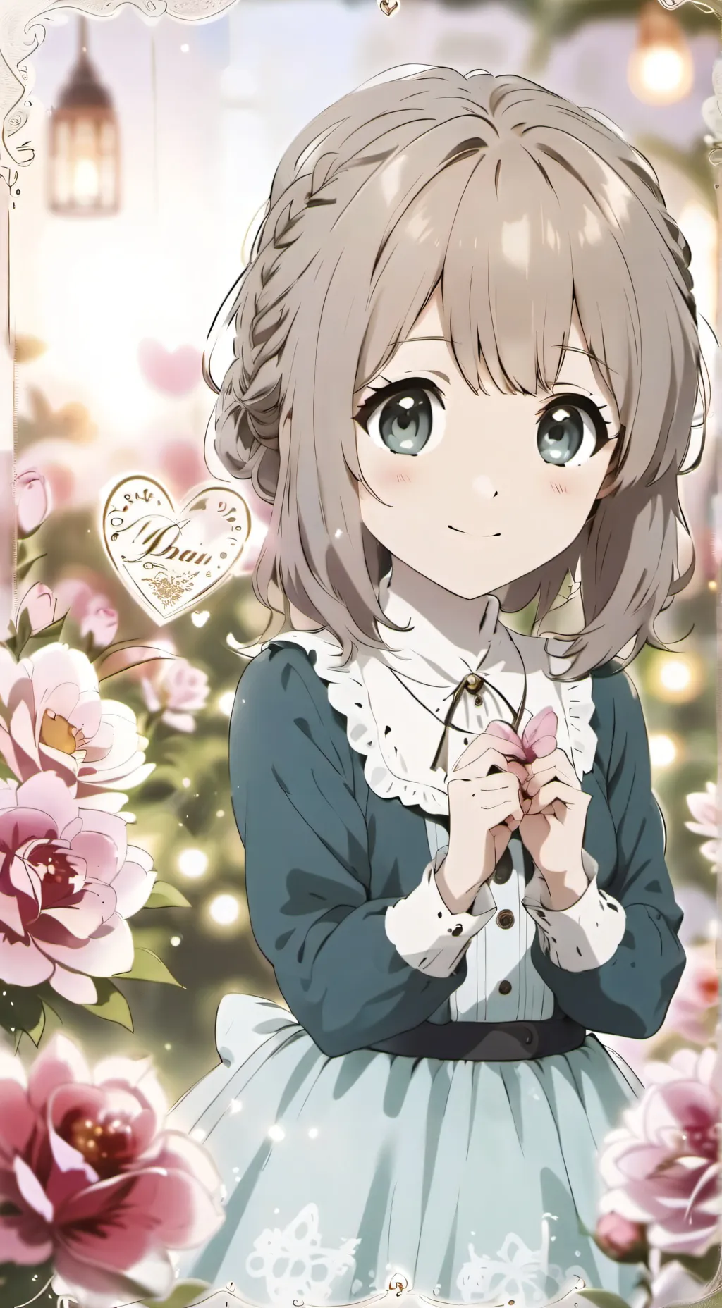 ai character: San valentin Kny background