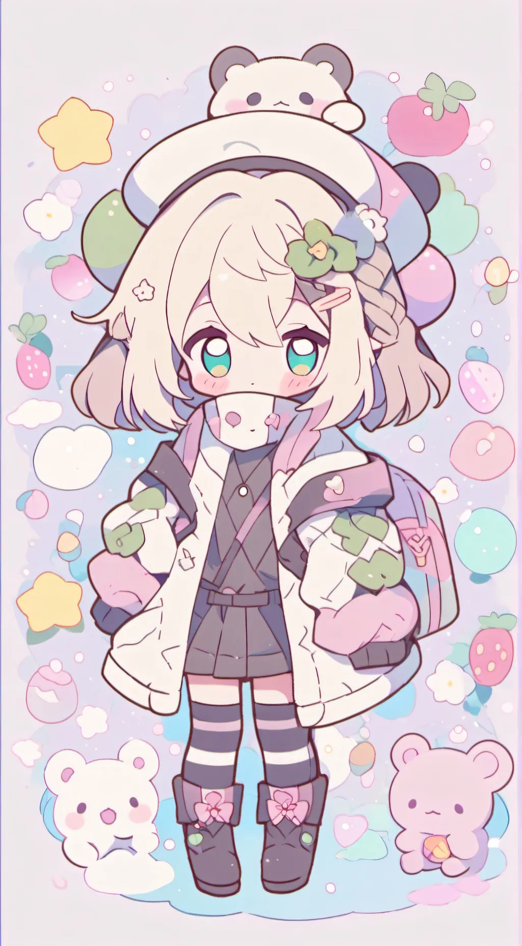 ai character: YATTA THE PINATA!! background