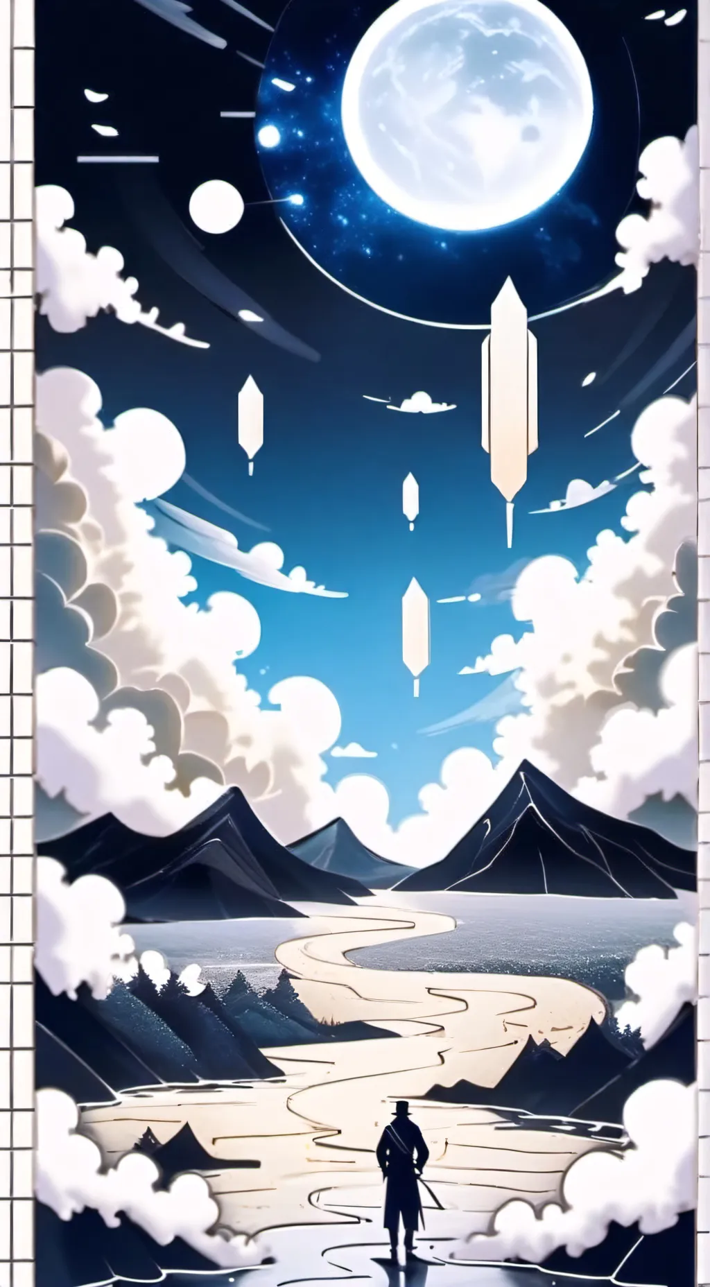 ai character: Hh heaven background