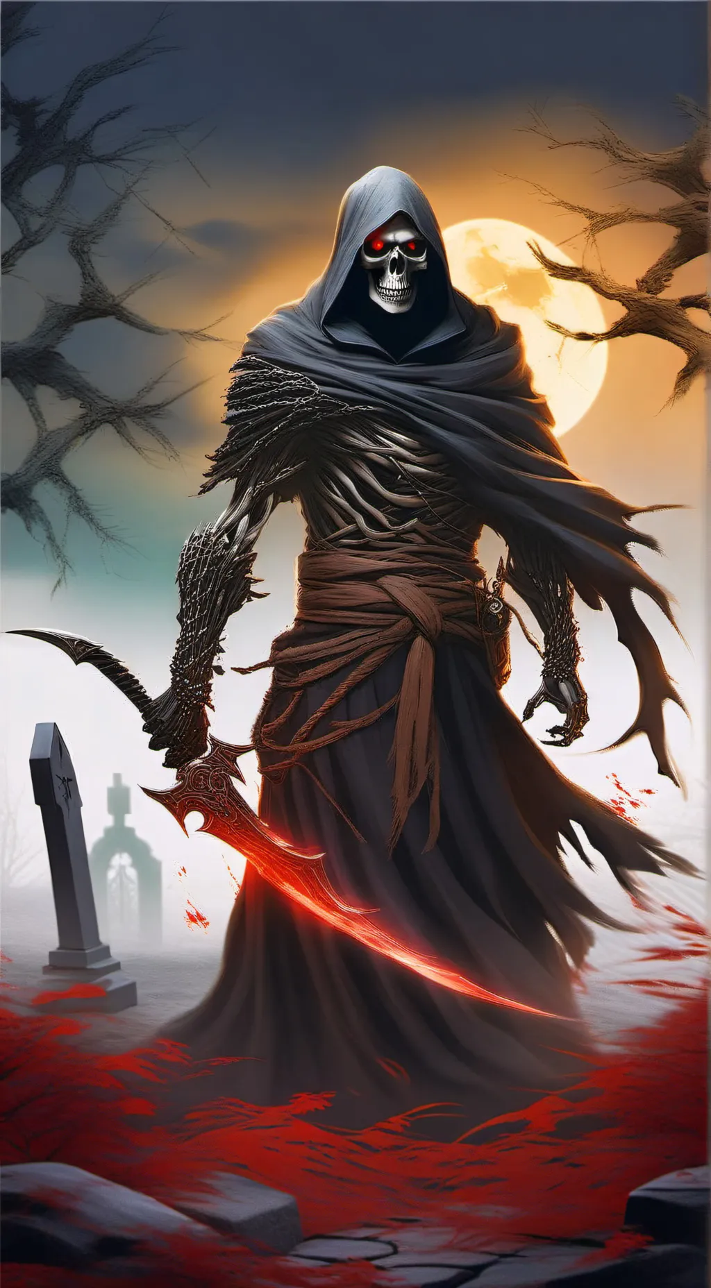 ai character: back from the dead background