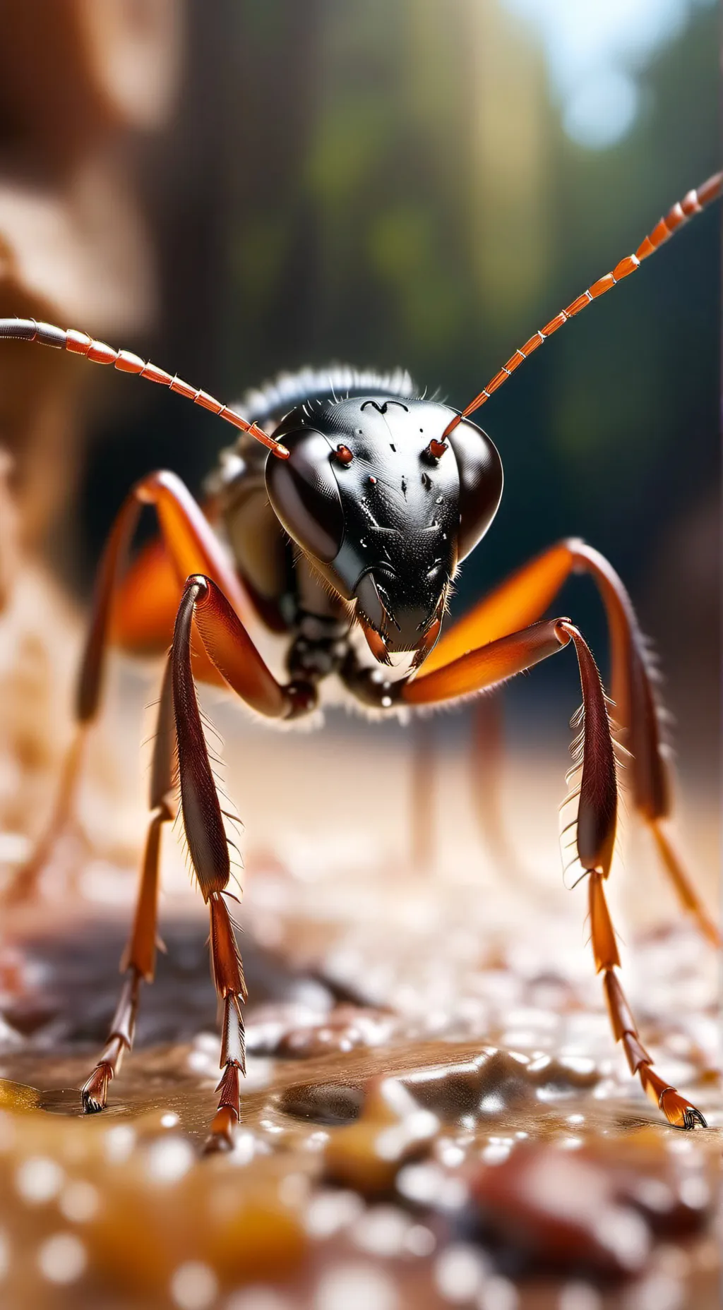 ai character: poor ant background