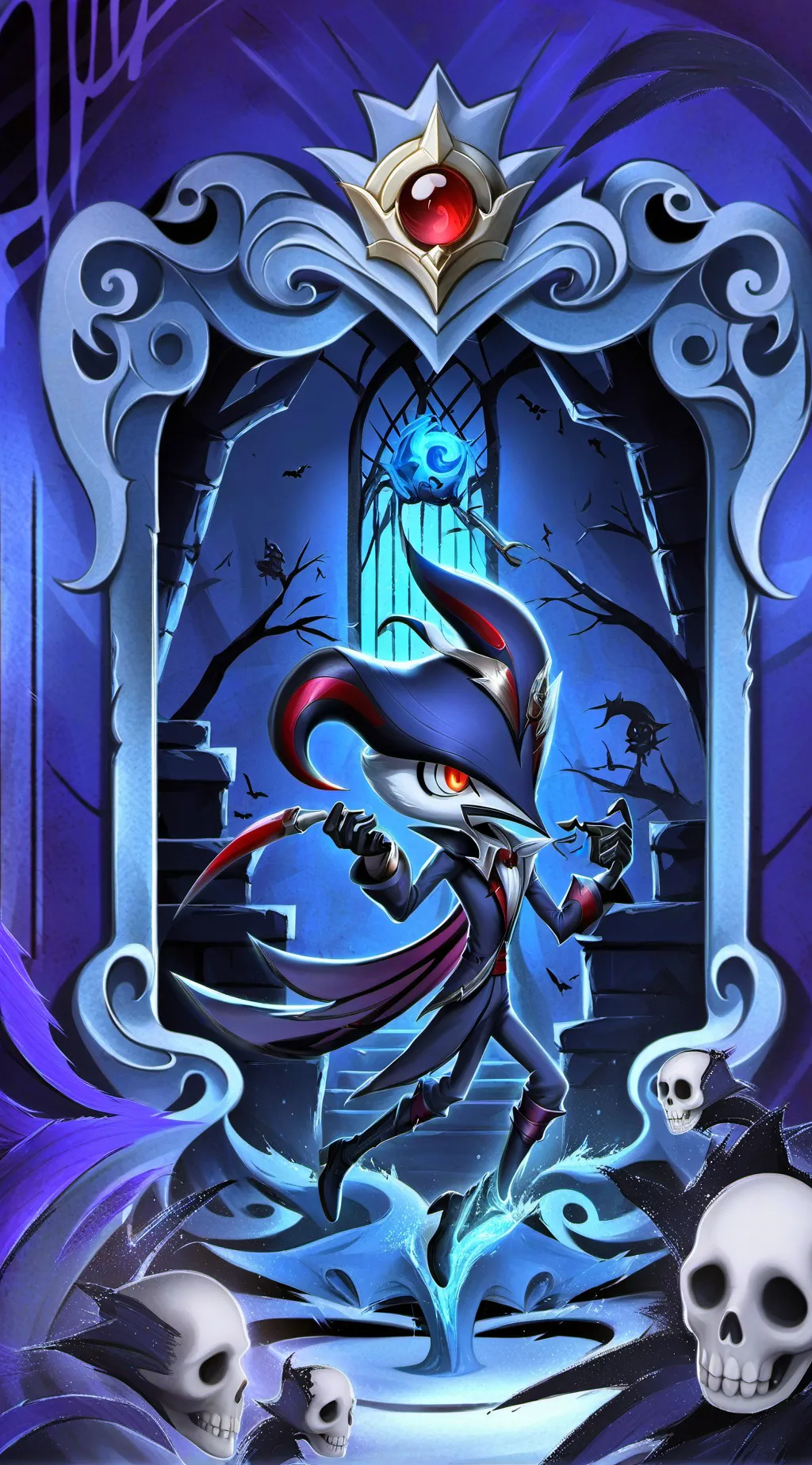 ai character: Merry hellsmas HH background