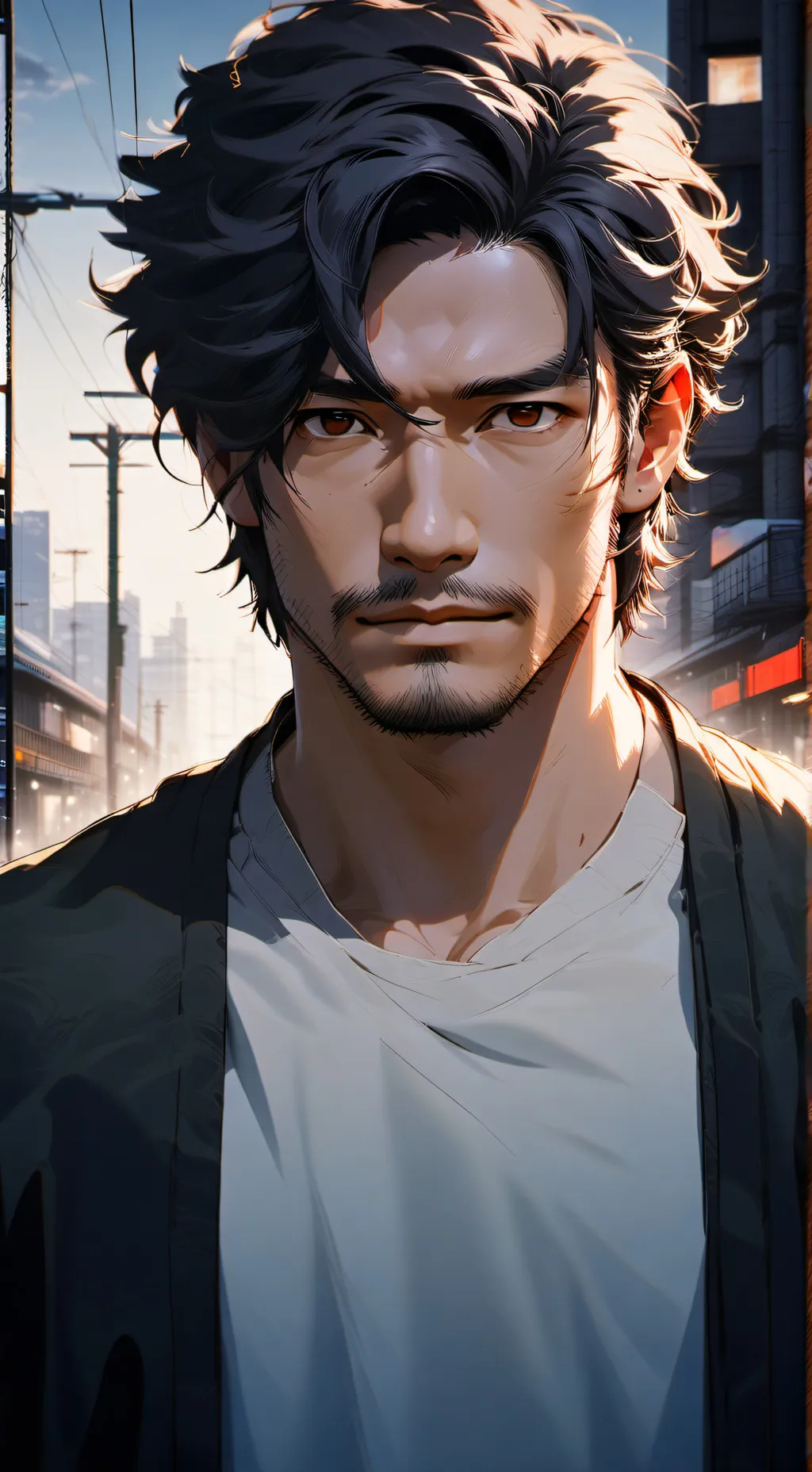 ai character: Louis Kobayashi background