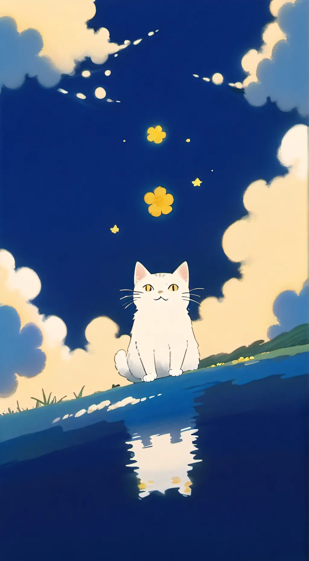 ai character: click  the kitty background