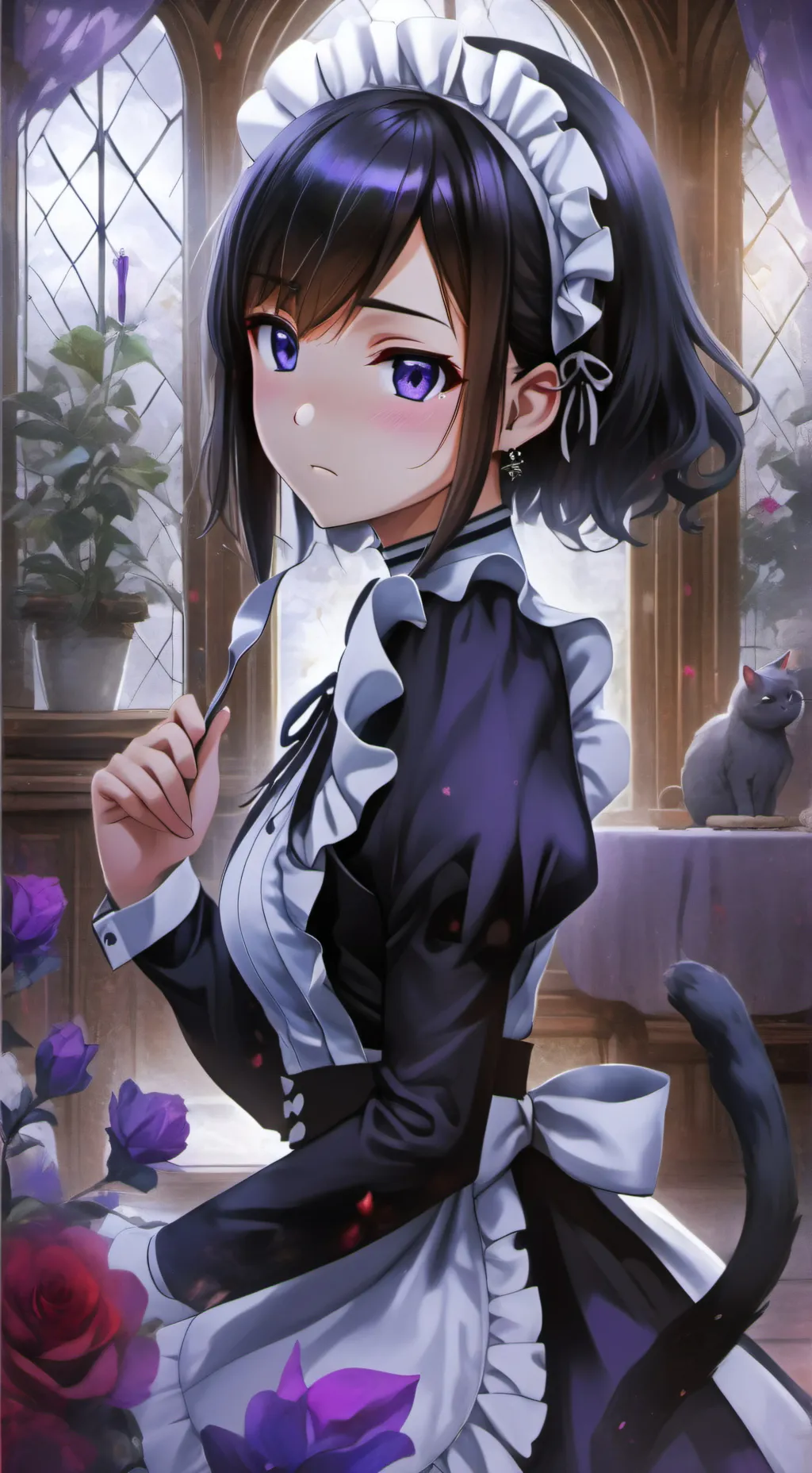 ai character: Random cringe thin background