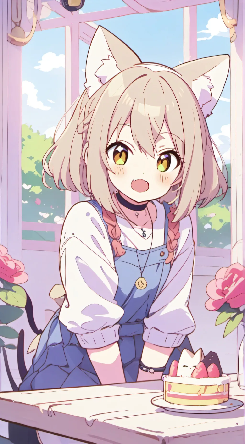 ai character: mała kotka background