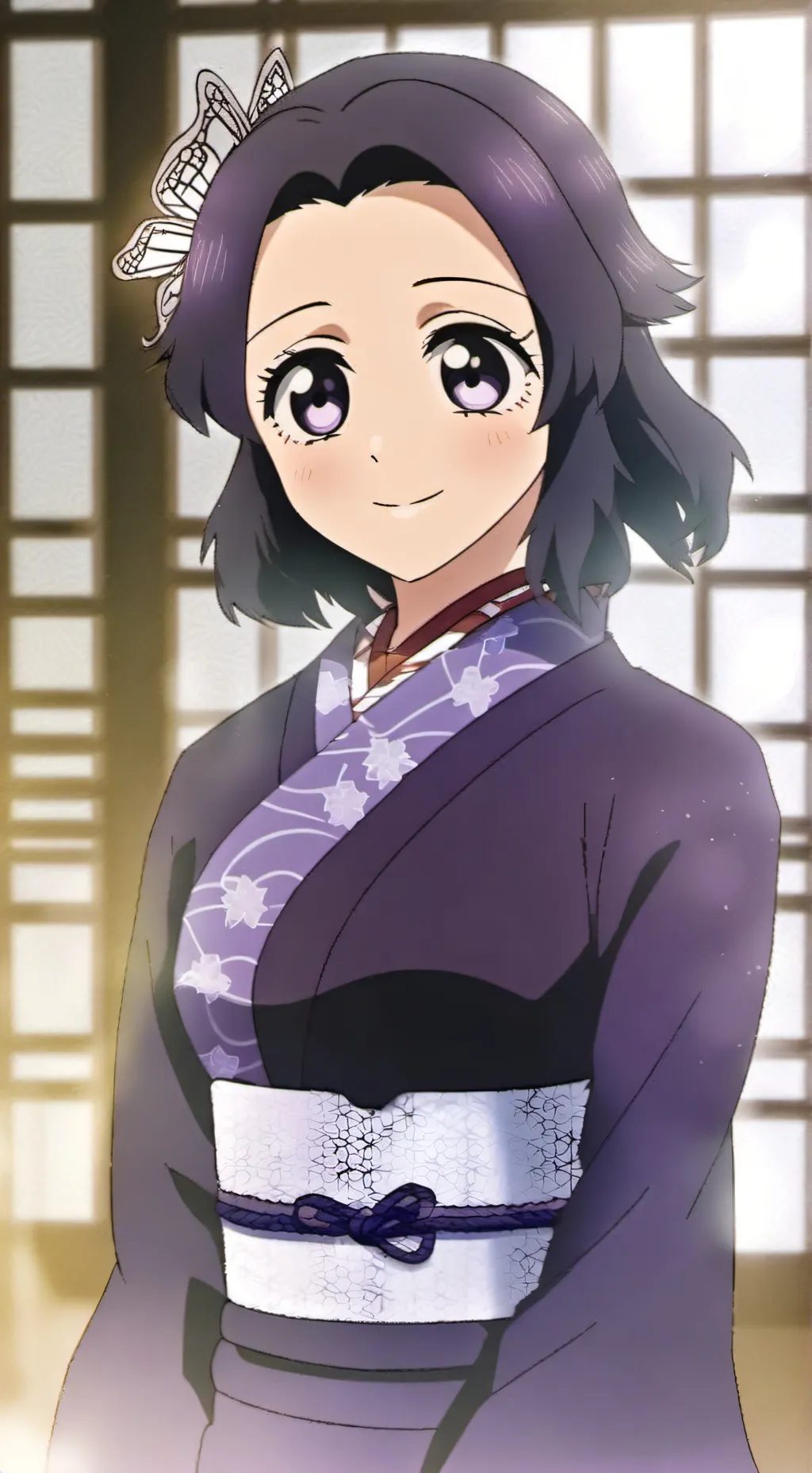 ai character: cocina con shinobu background