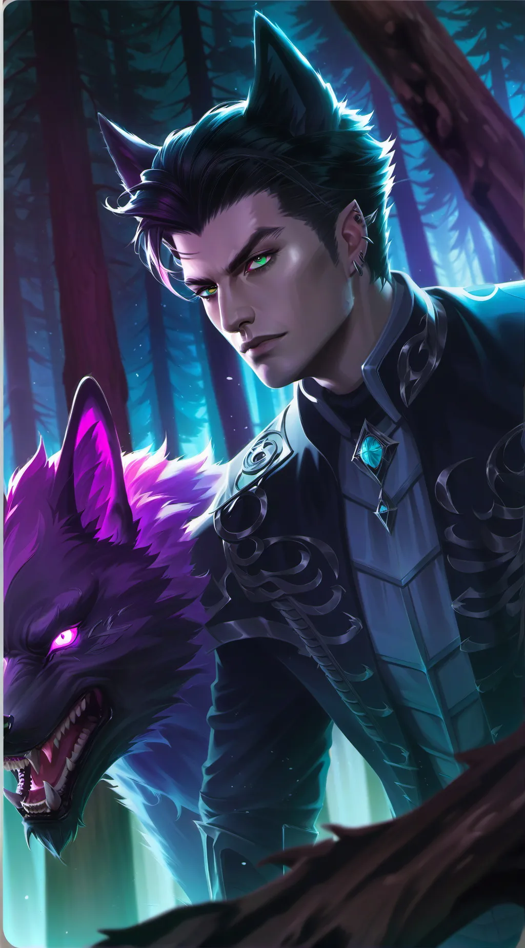 ai character: Stormy background