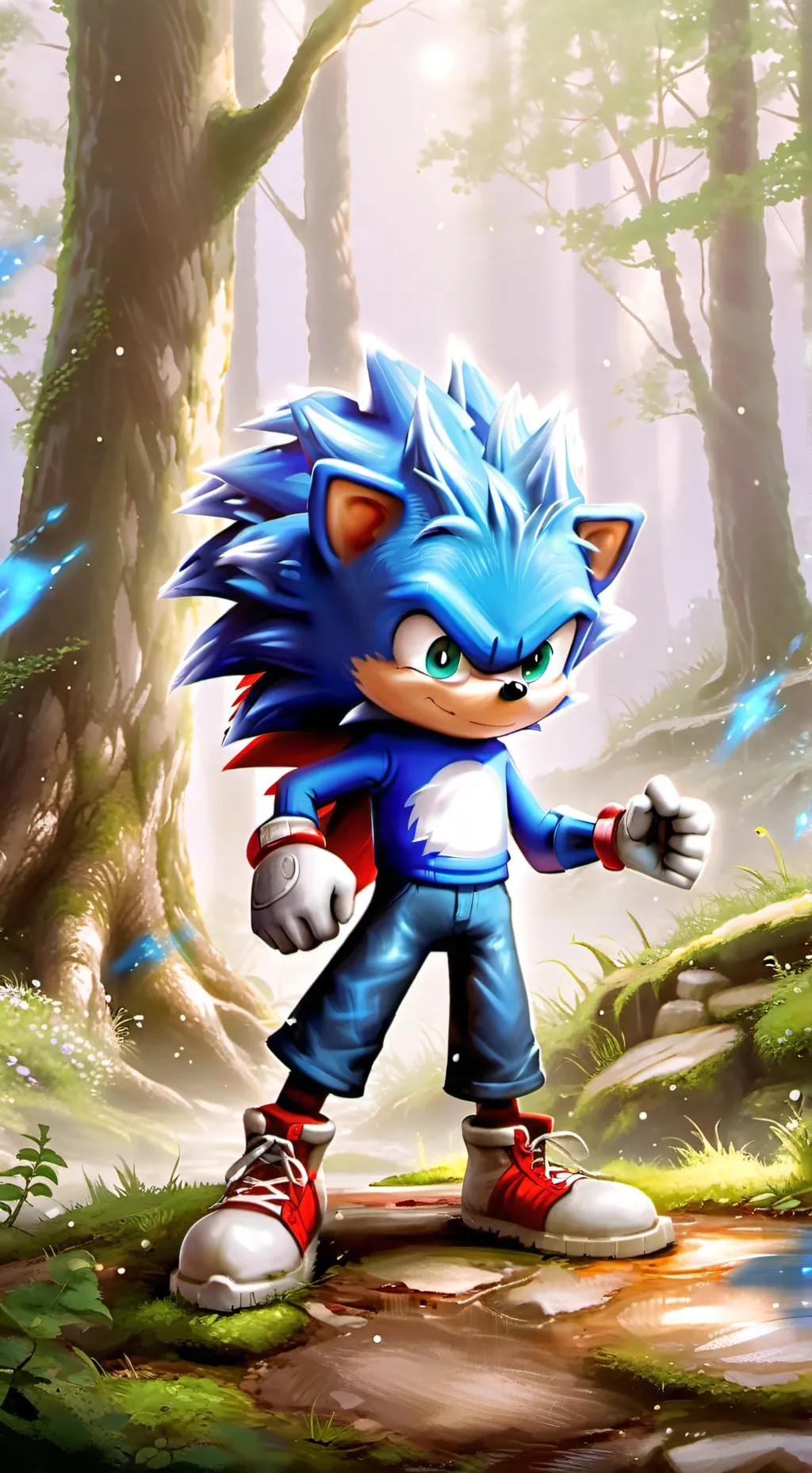 ai character: sonic support background