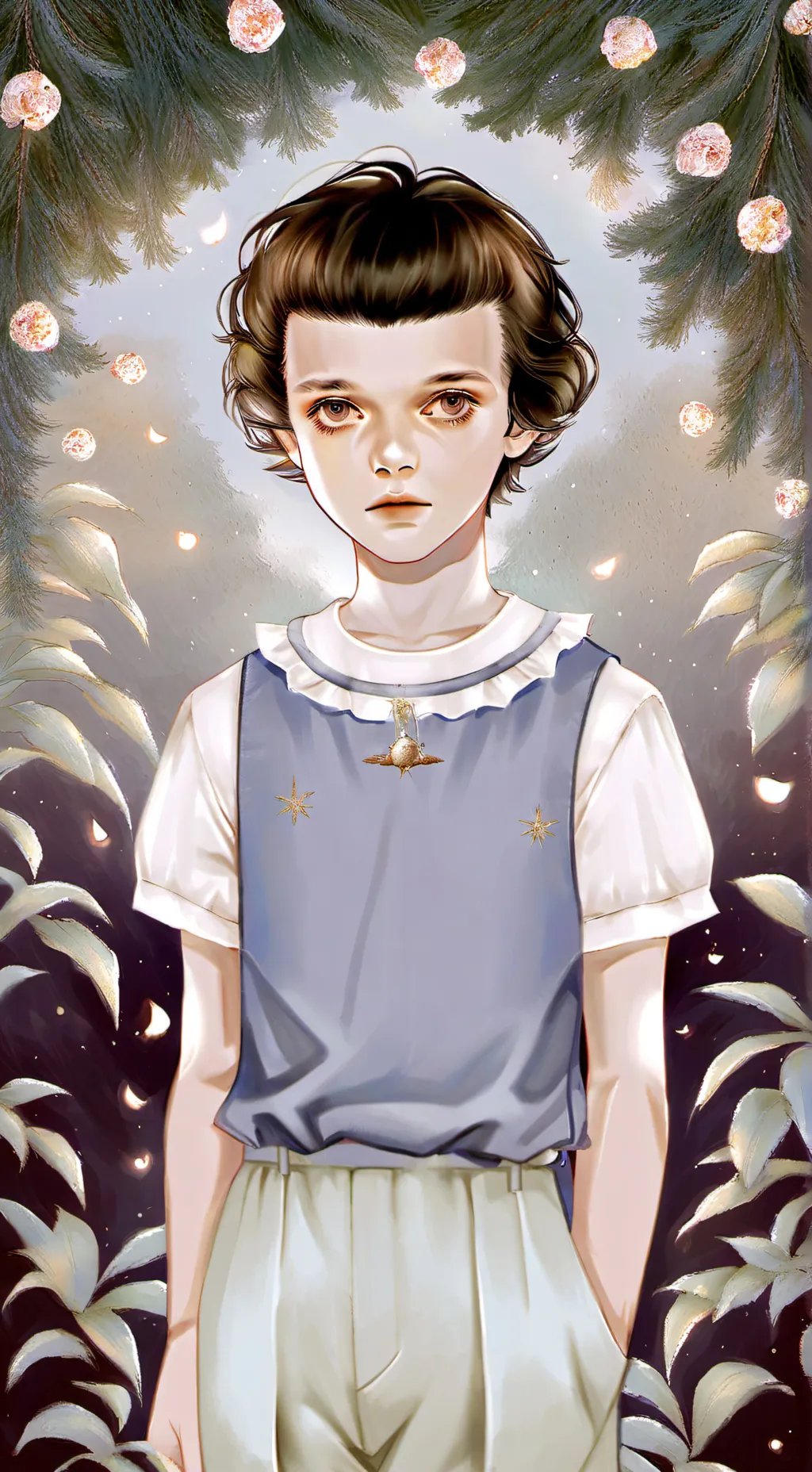 ai character: Stranger things background