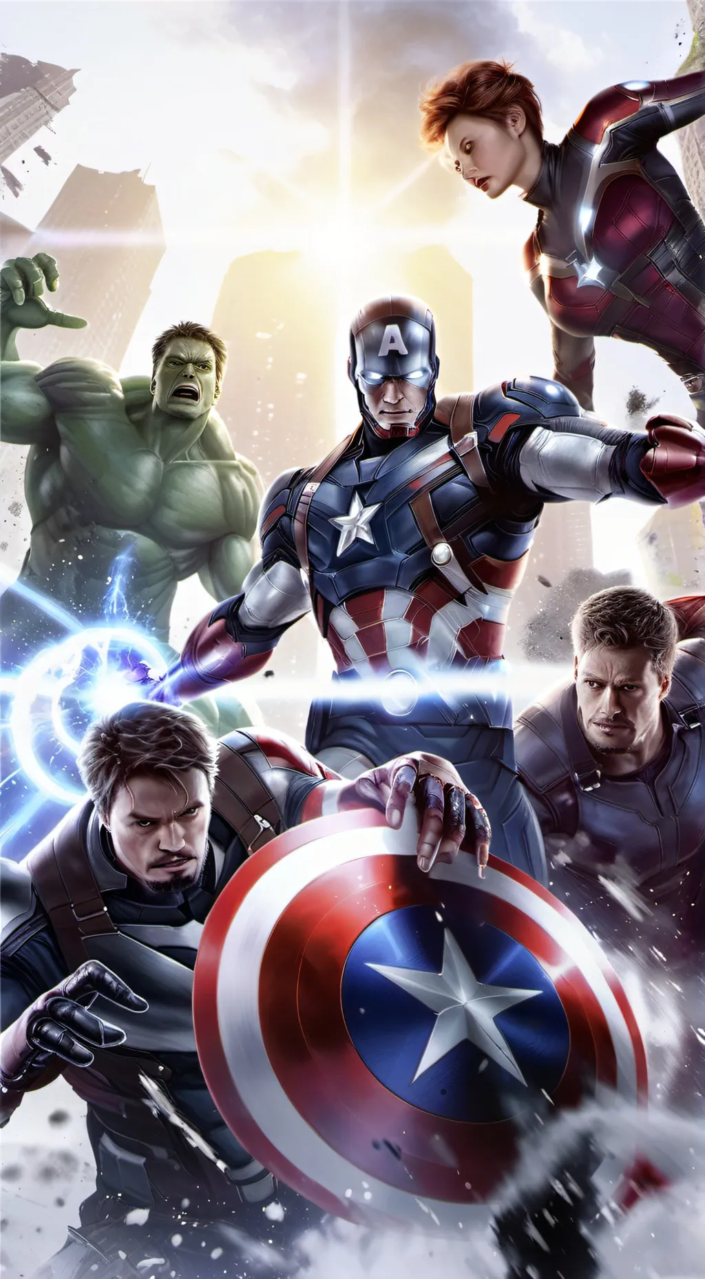 ai character: the avengers  background