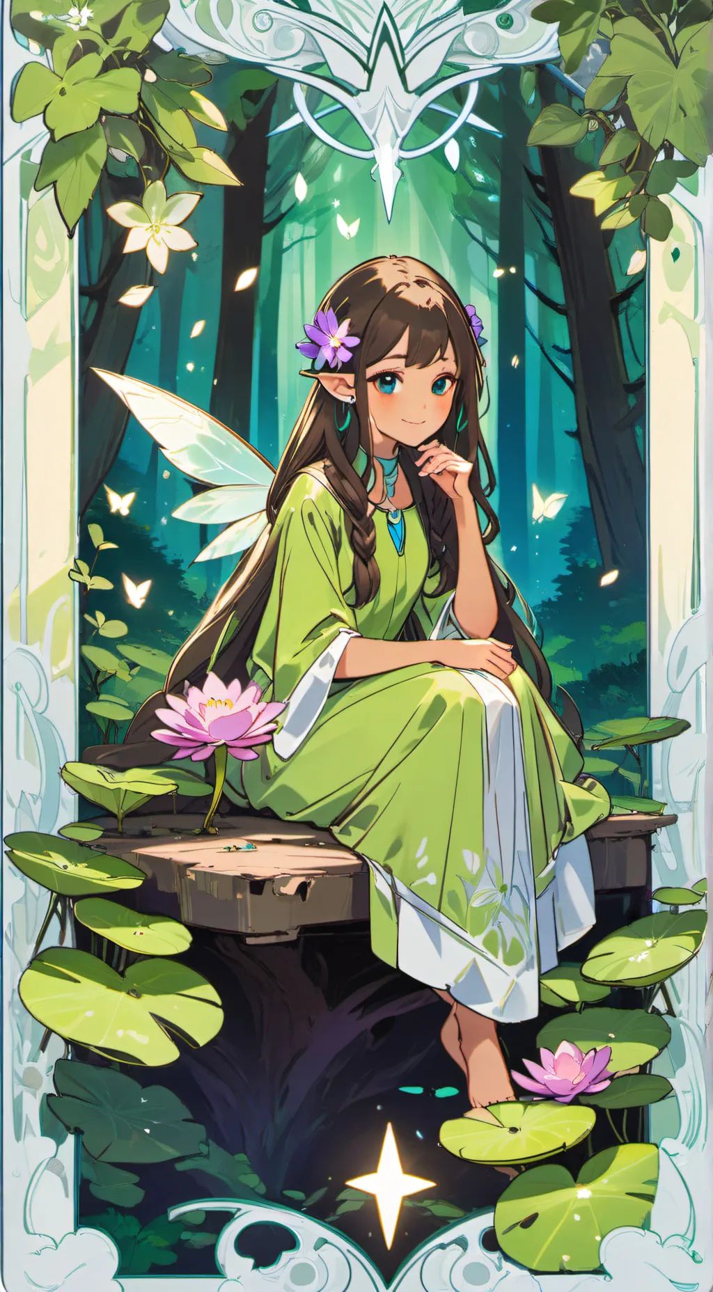 ai character: Lumina background