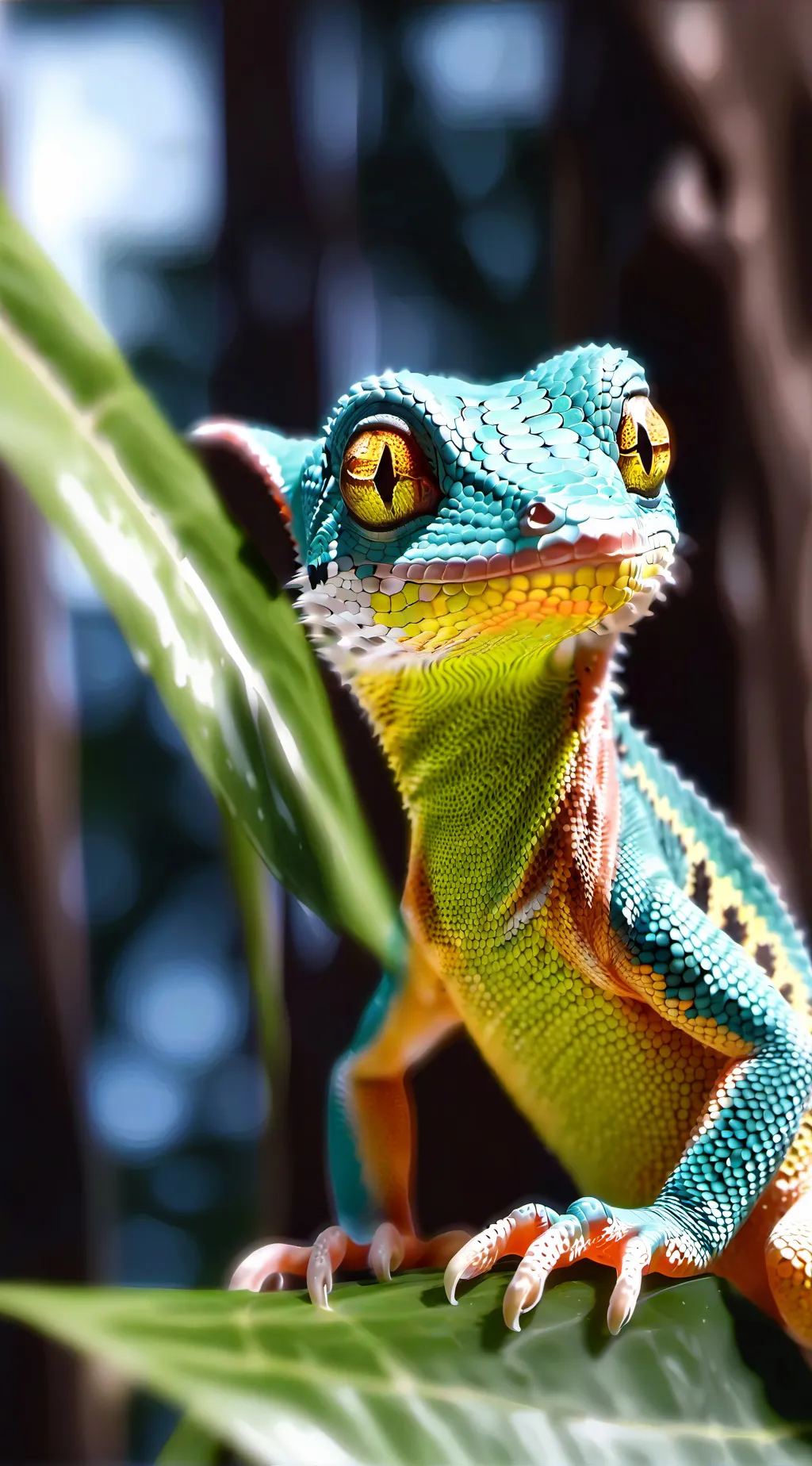 ai character: evil lizard background