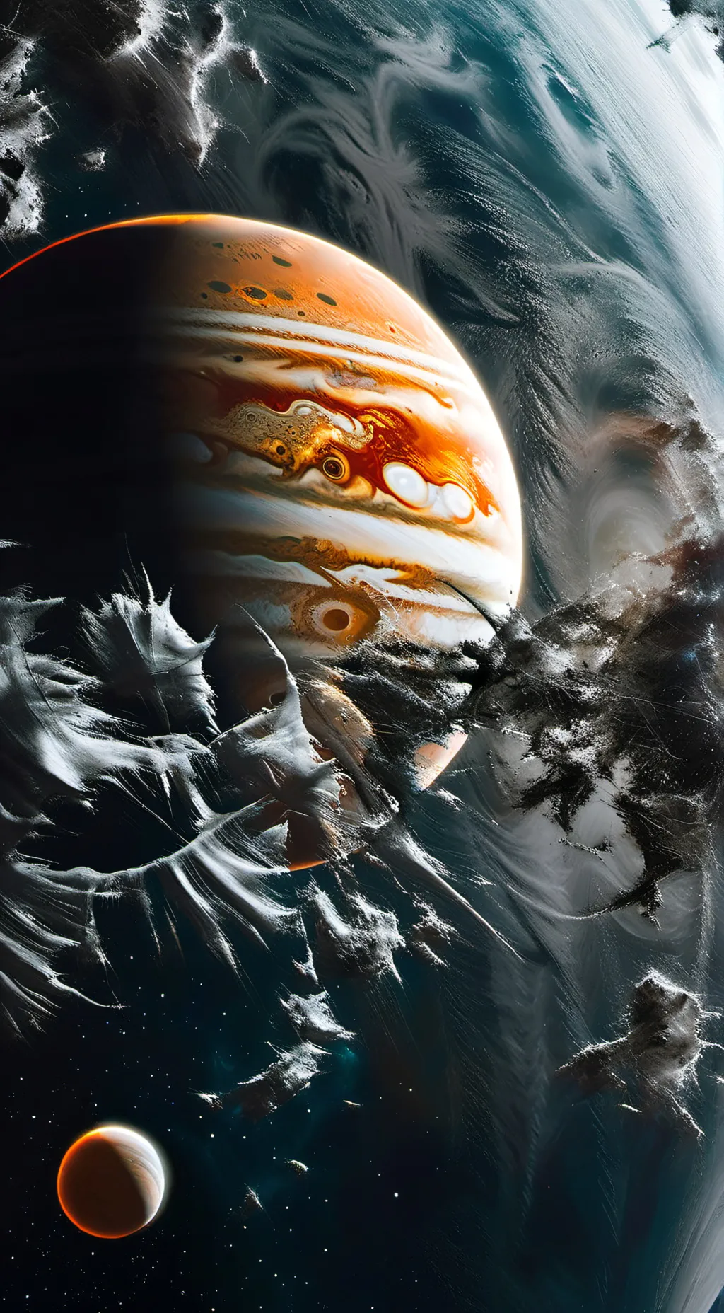 ai character: jupiter background