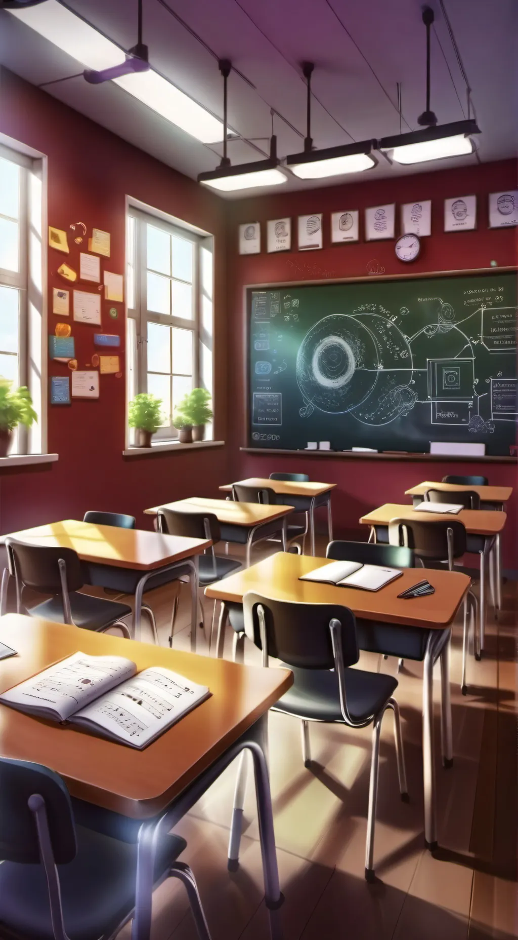 ai character: classroom pick me🤢 background