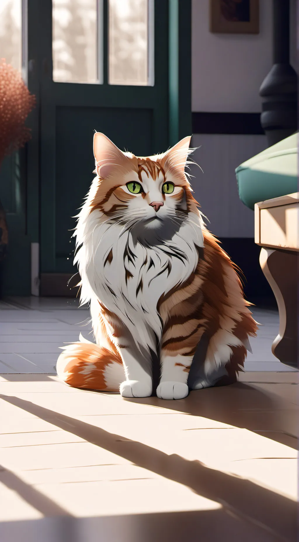 ai character: Cat scratch! background