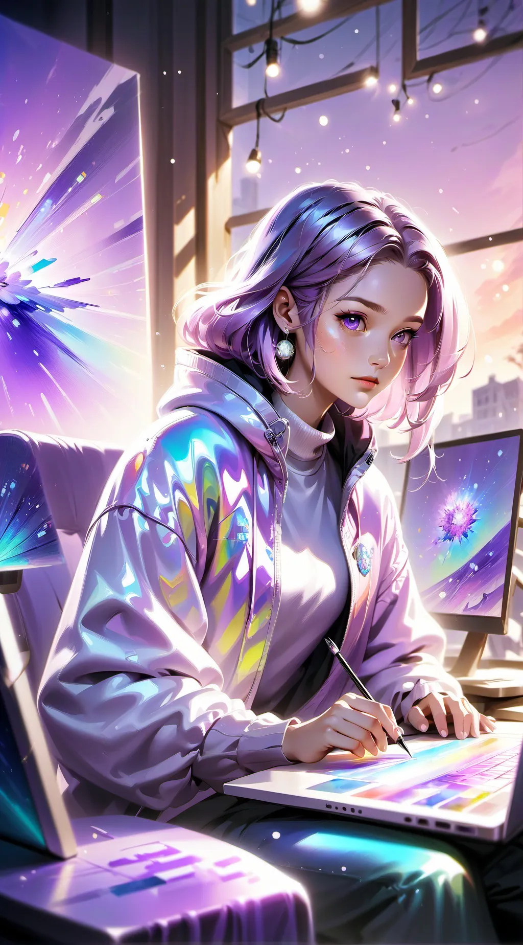 ai character: Artist Empire: Rise of the E-Commerce Maestro background