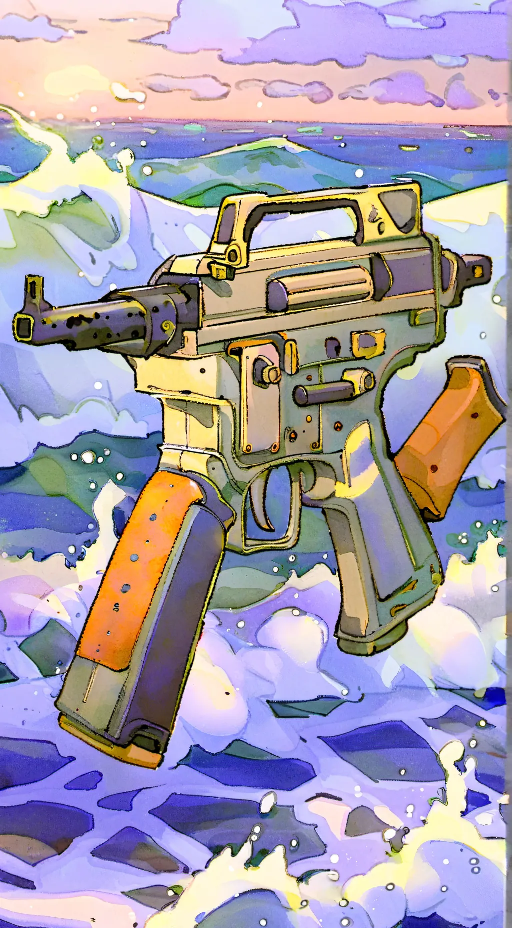 ai character: Uzi mafia bosses  background