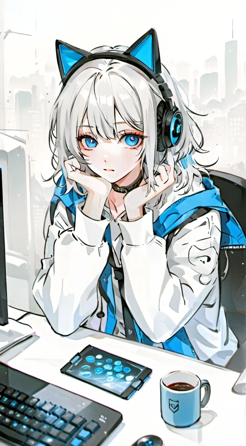 ai character: 🔥Ashley Hikari🔥 background