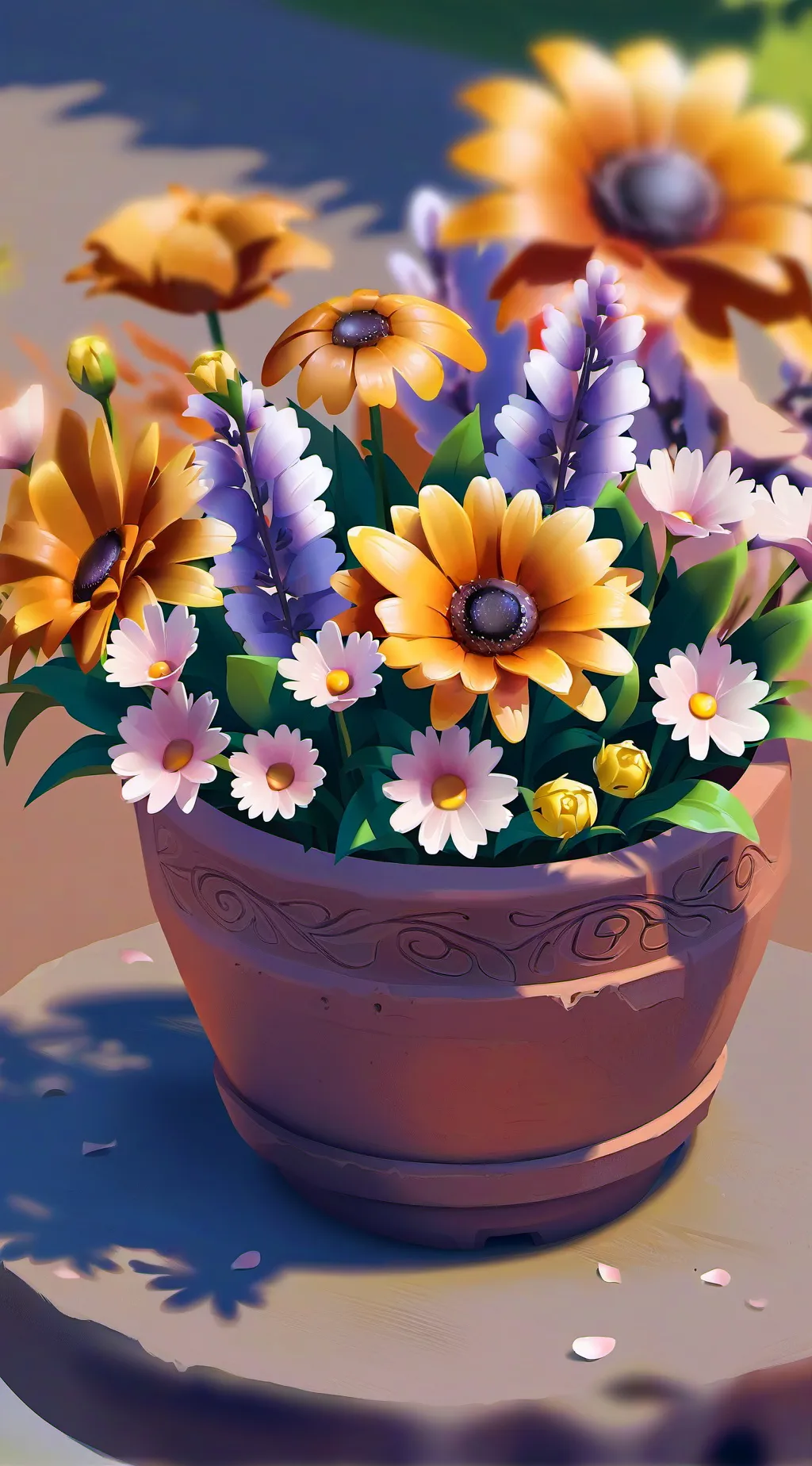 ai character: Lily and max background