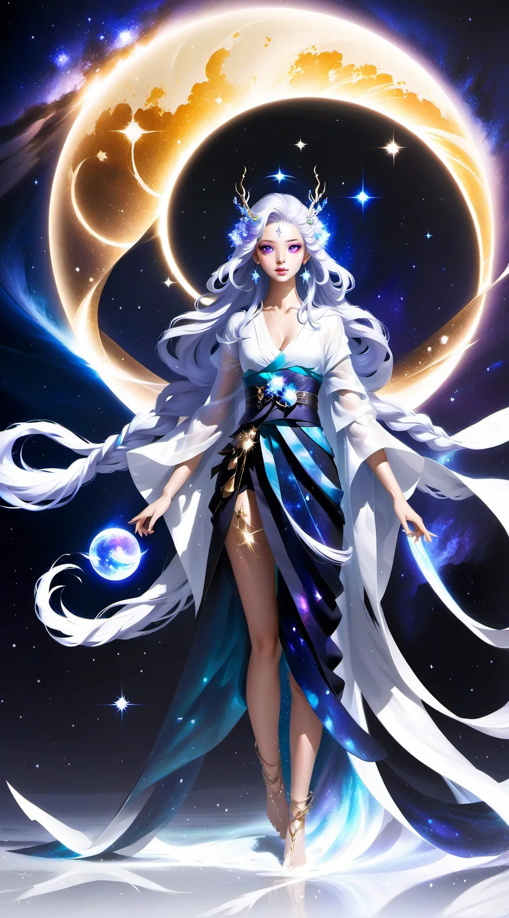 ai character: Tsukiyori  background