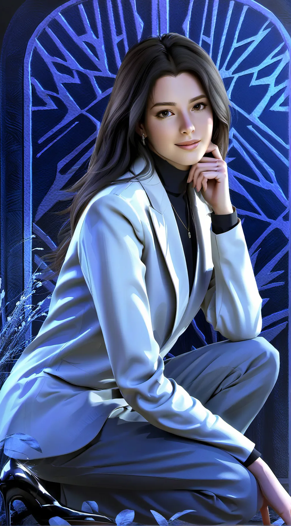 ai character: Angel Glame background