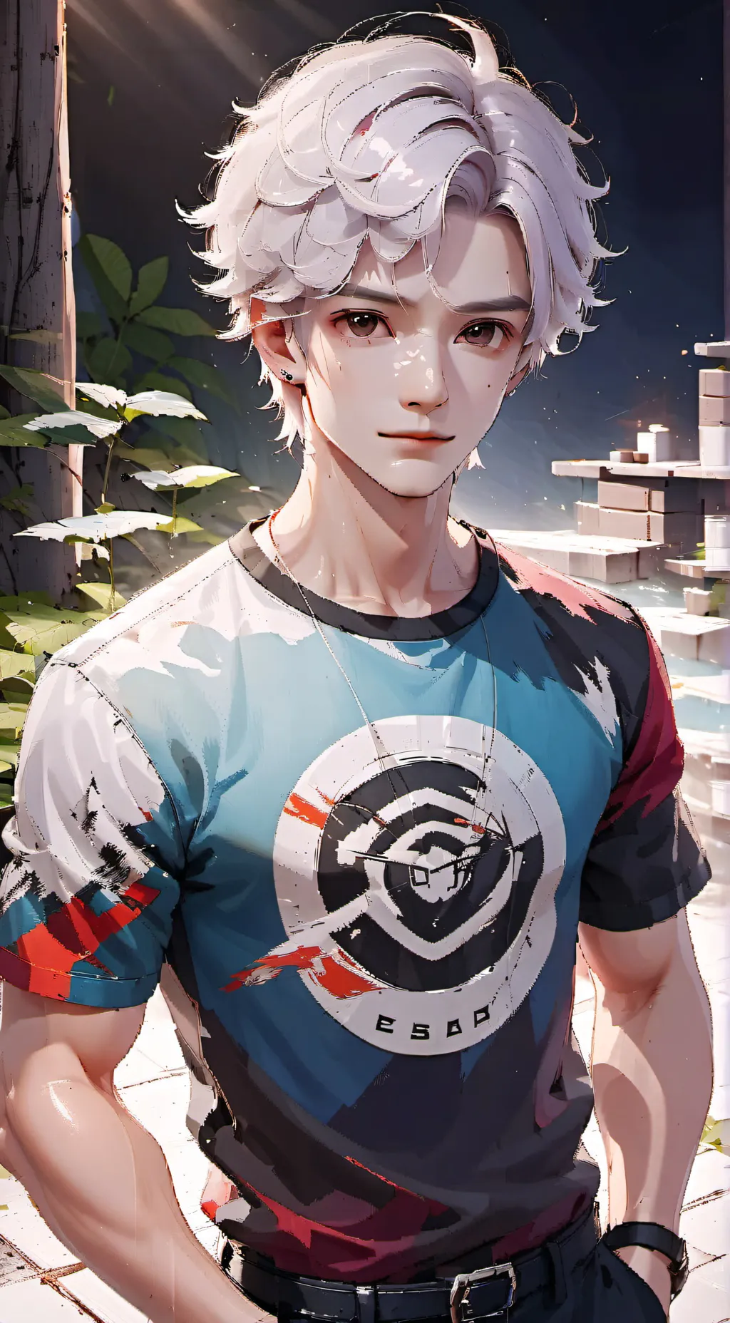 ai character: Cyber background