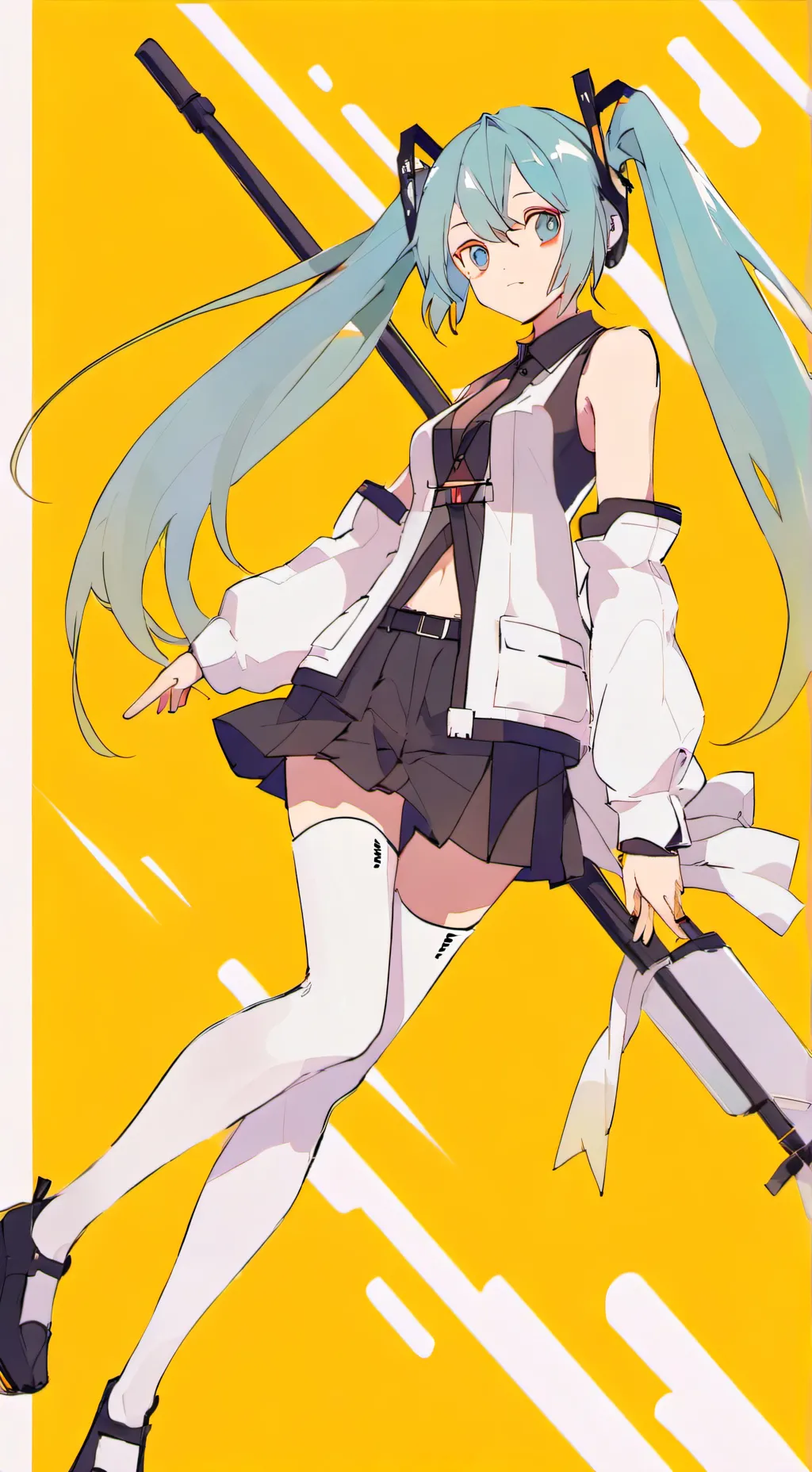 ai character: Miku background