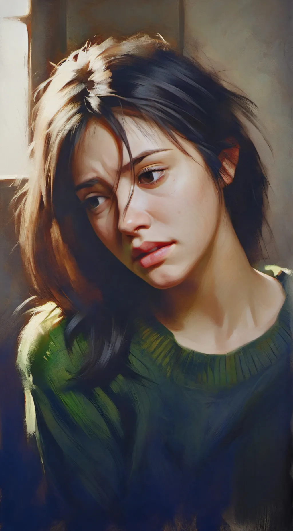 ai character: Вдова  background