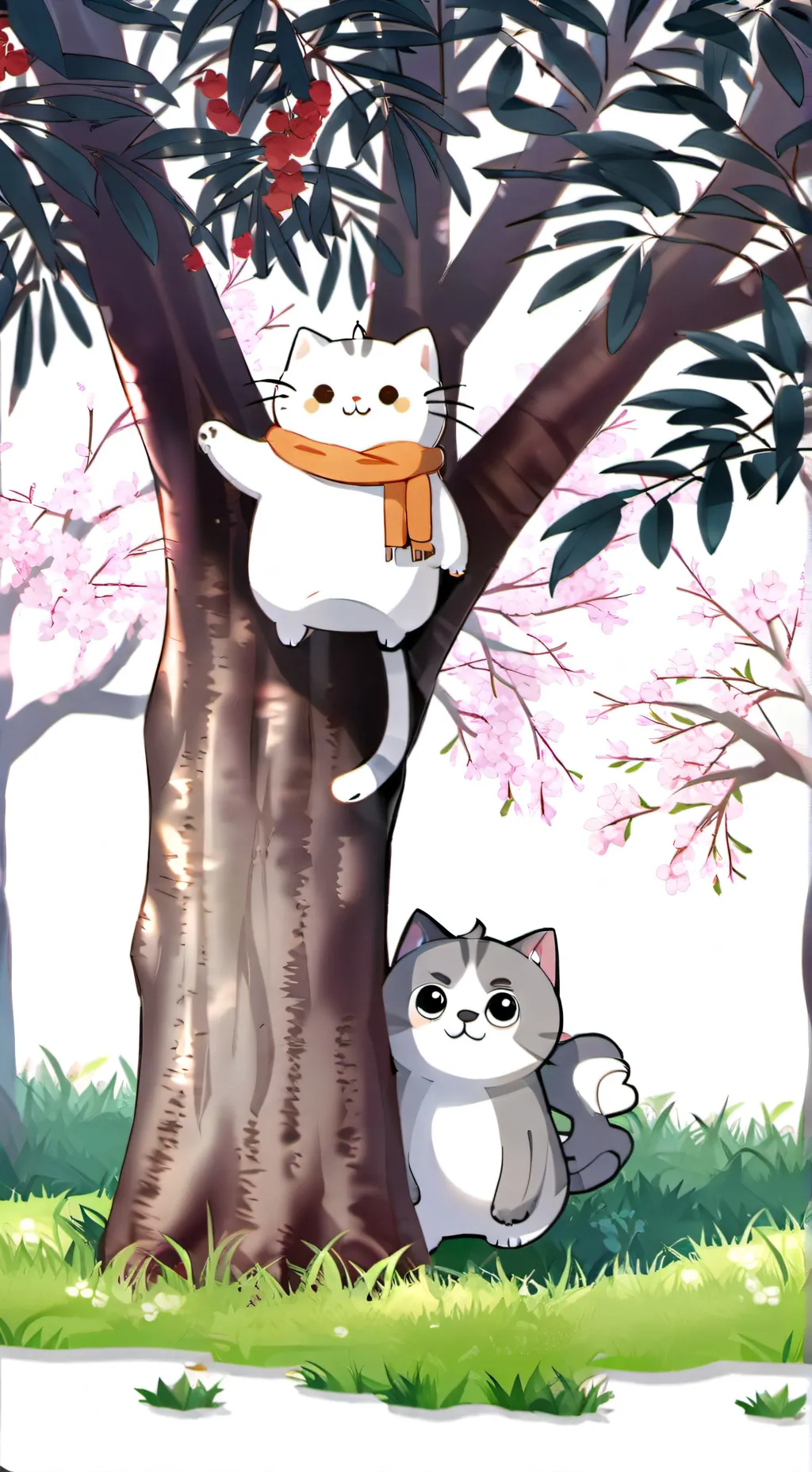 ai character: beautiful cat background