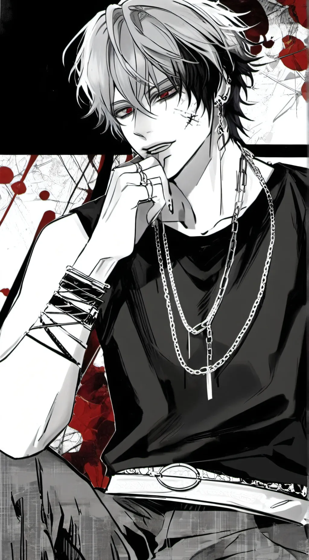 ai character: mark~ background