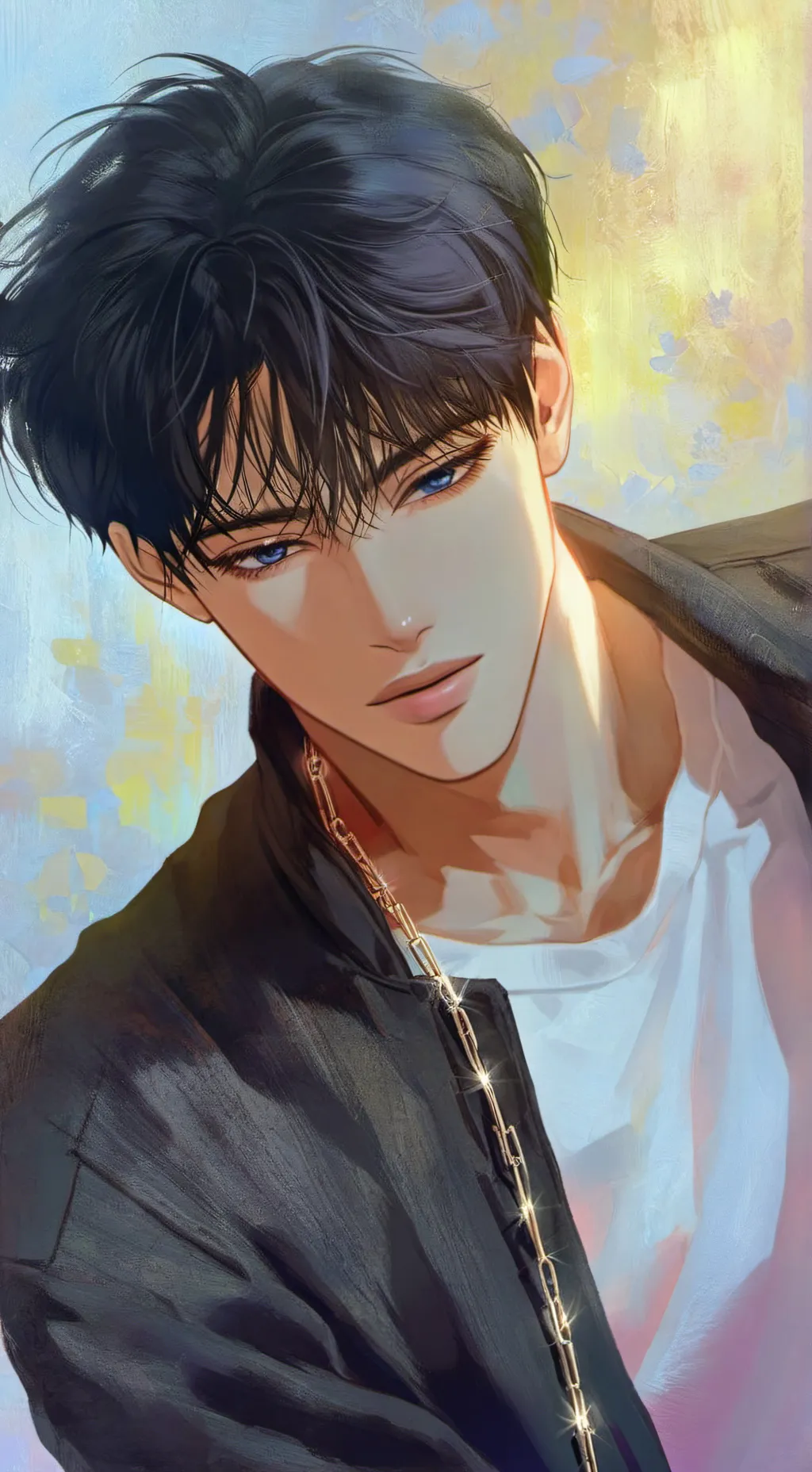 ai character: 🔹💠💙Ha-joon💙💠🔹 background