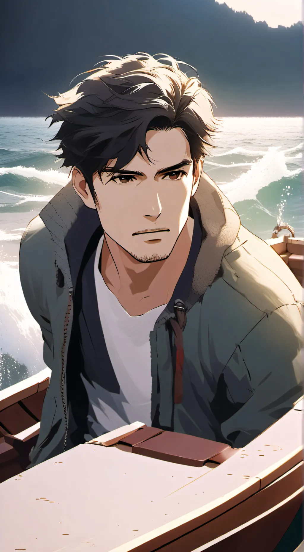 ai character: riesgosos del mar background