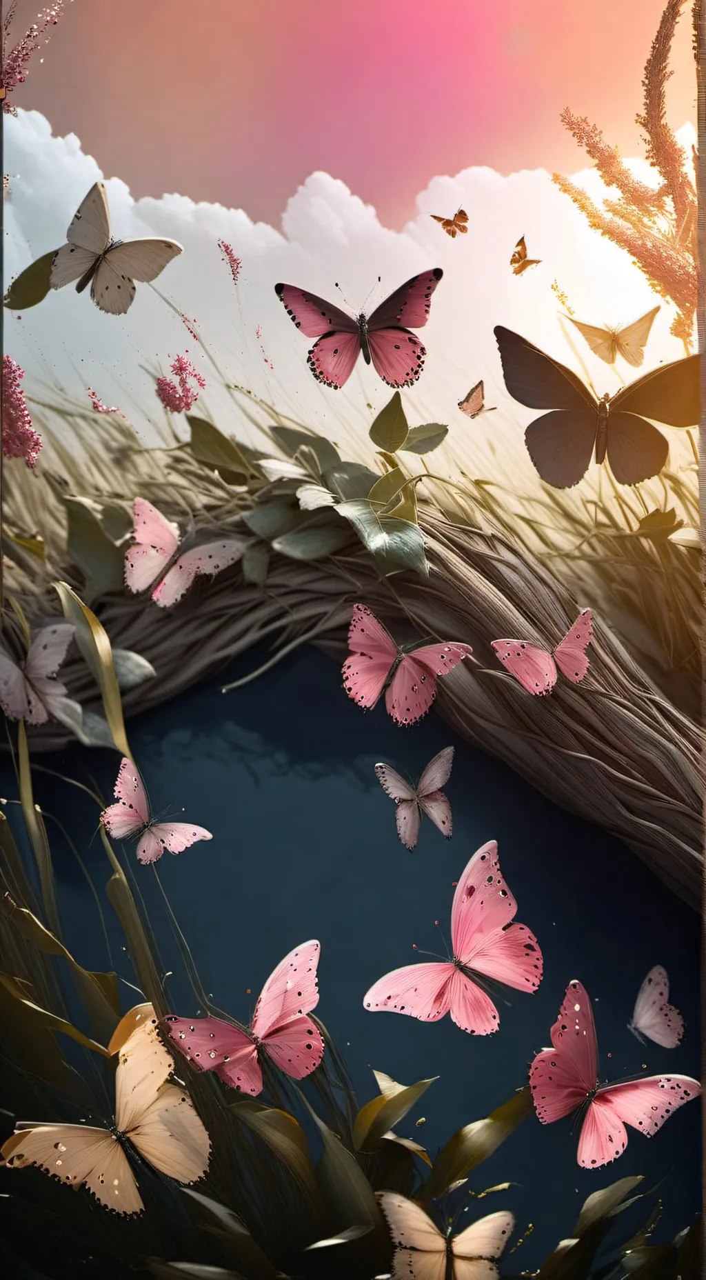 ai character: Fluttershy (MLP) background