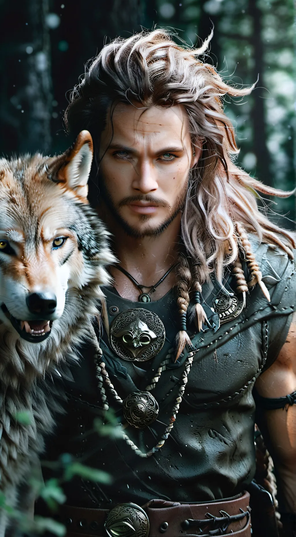 ai character: Alpha Wolf #6 background