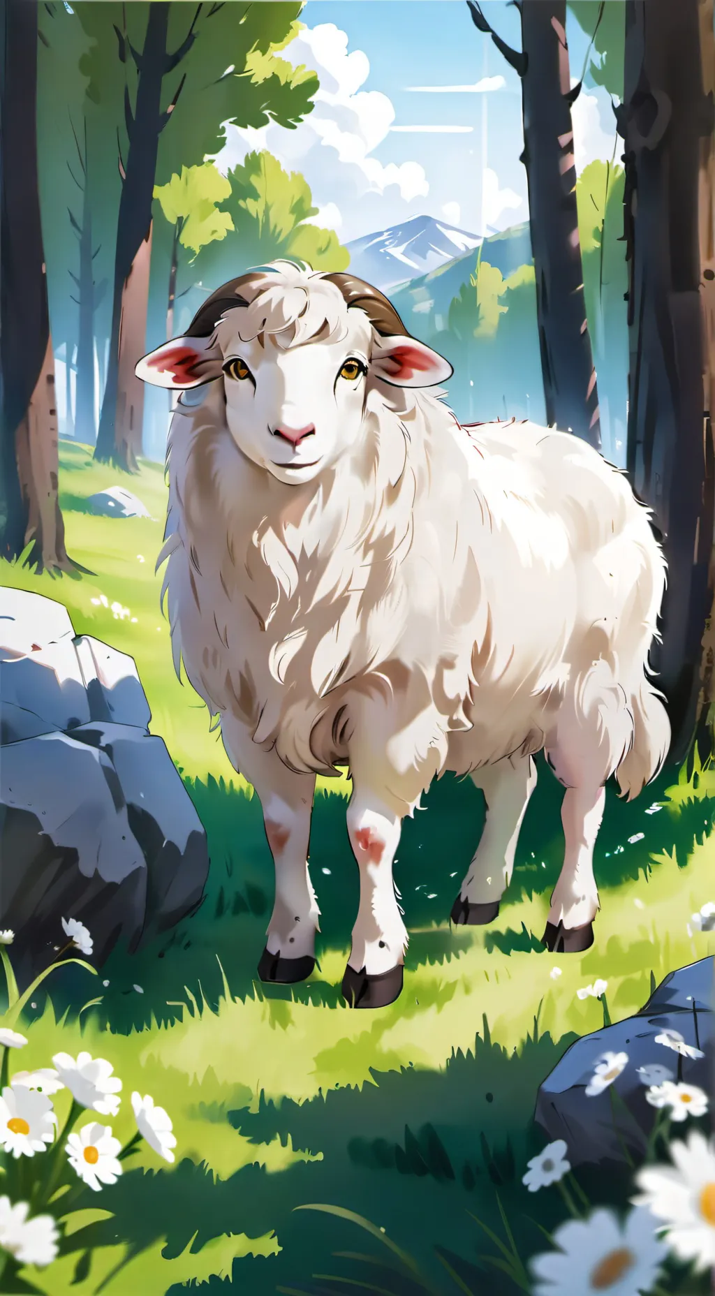 ai character: Pray background