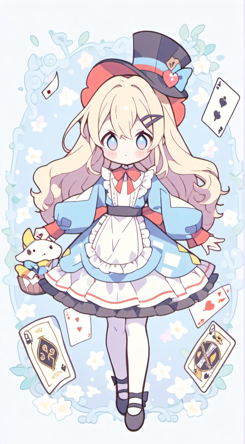 ai character: WONDERLAND background