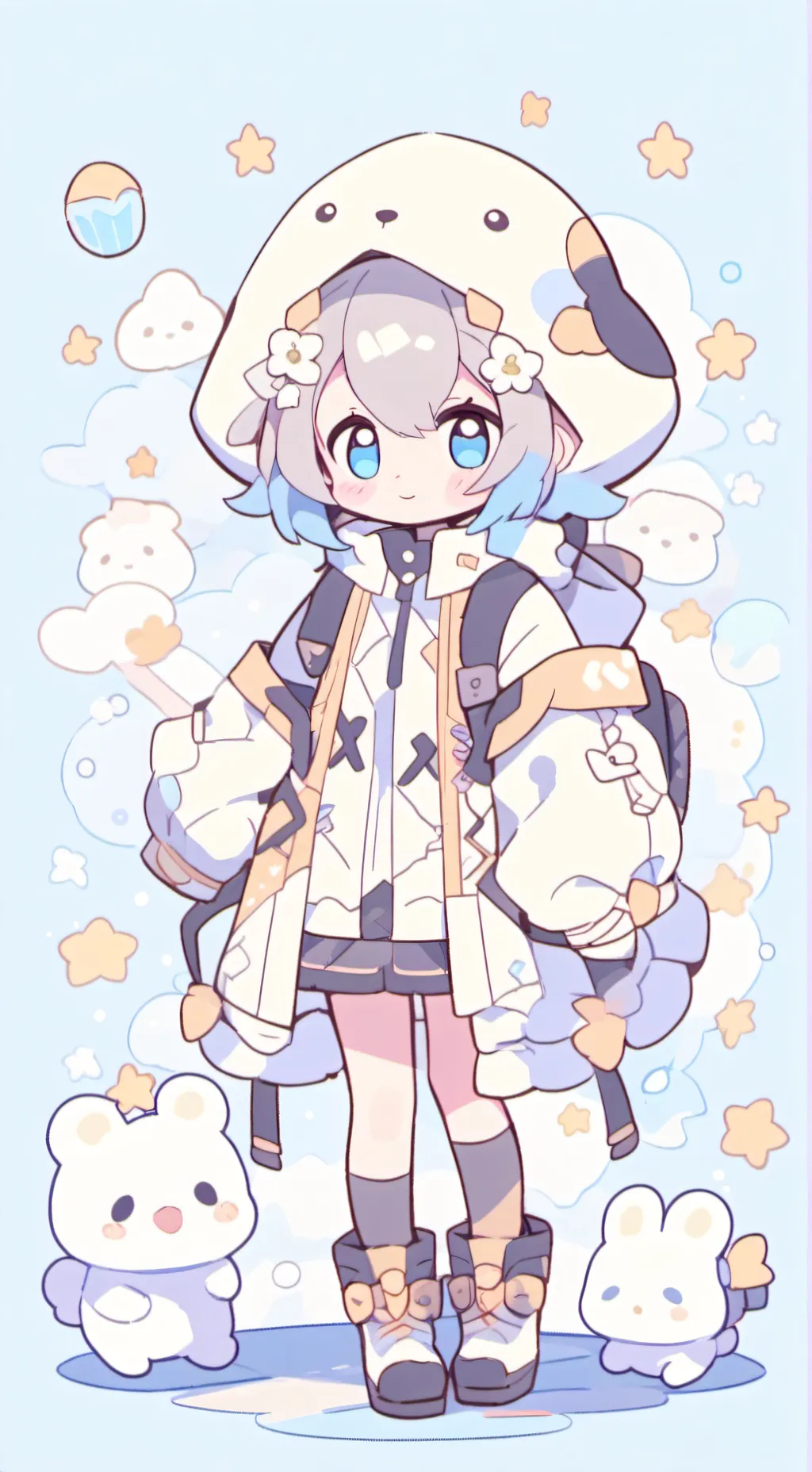 ai character: Dw x Pressure background