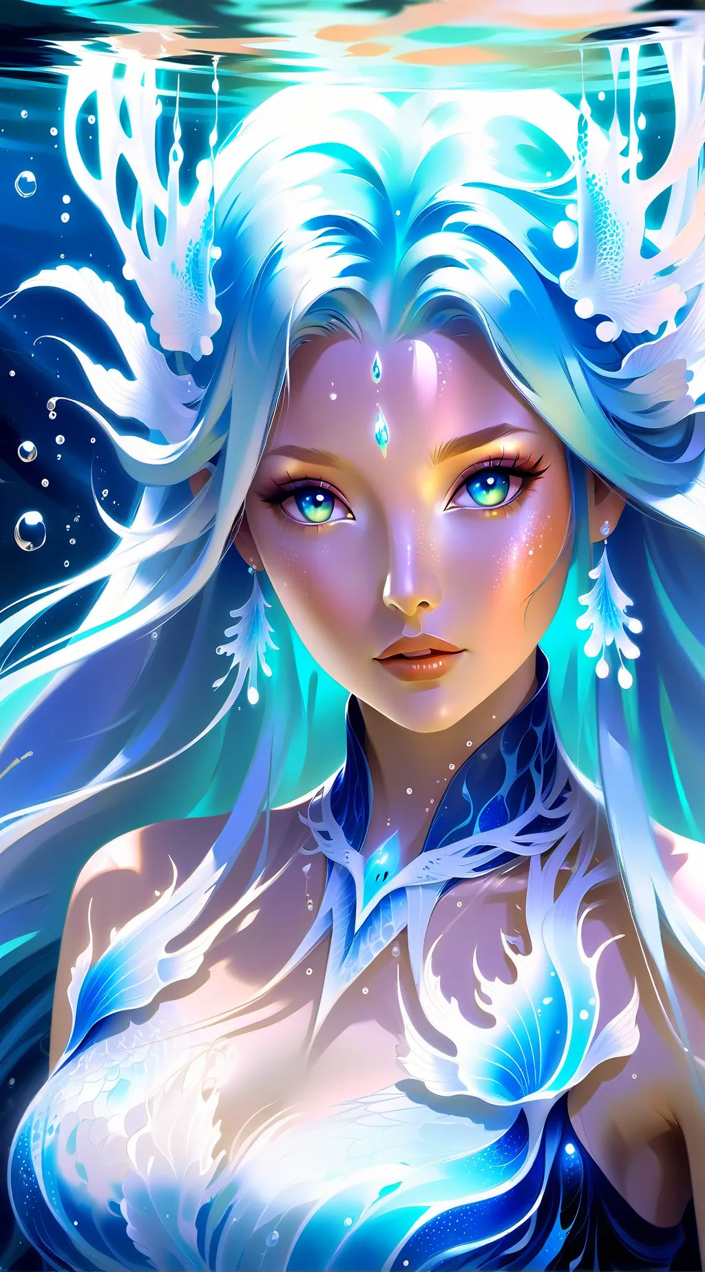 ai character: Sirène des Abysse background