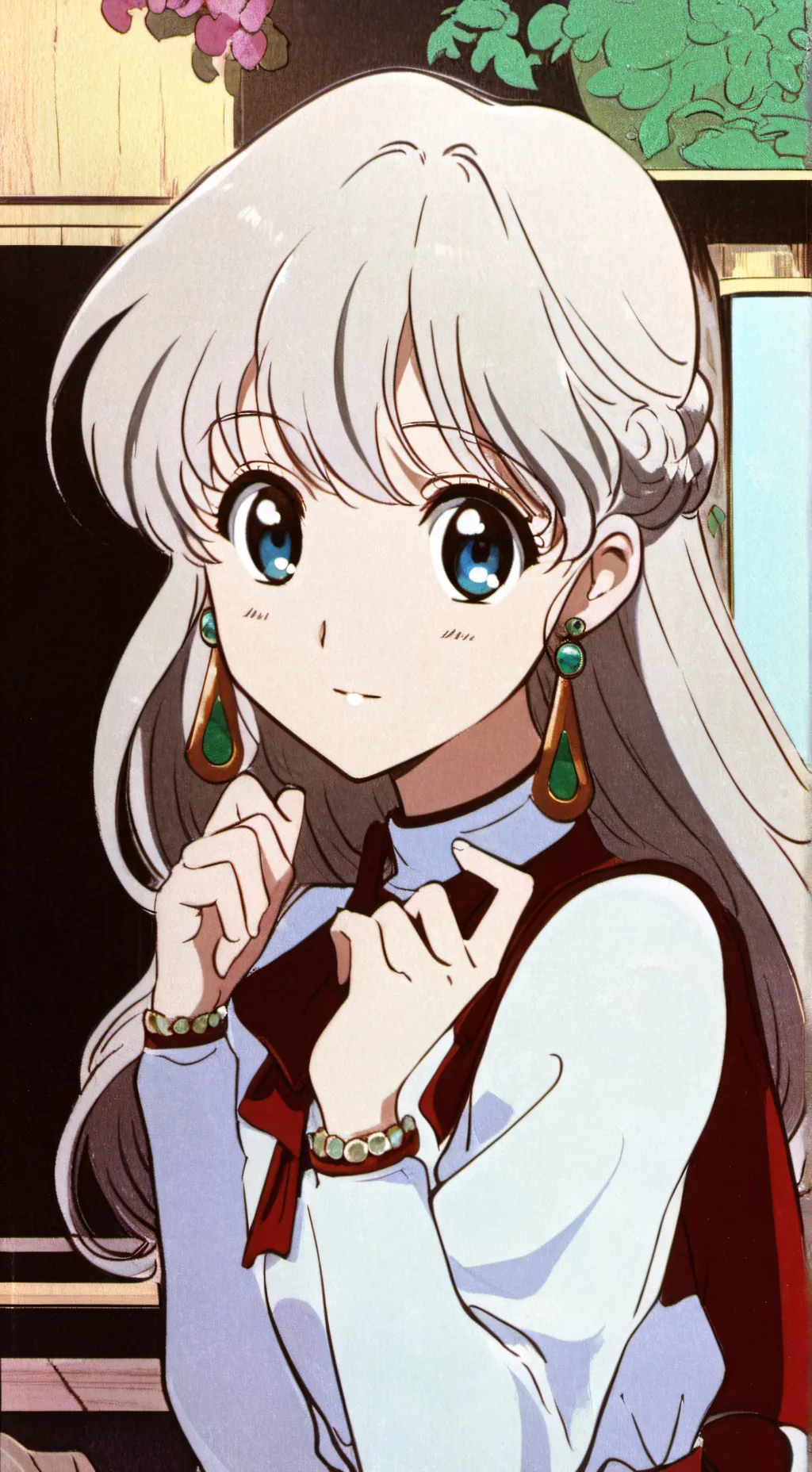 ai character: Gr background