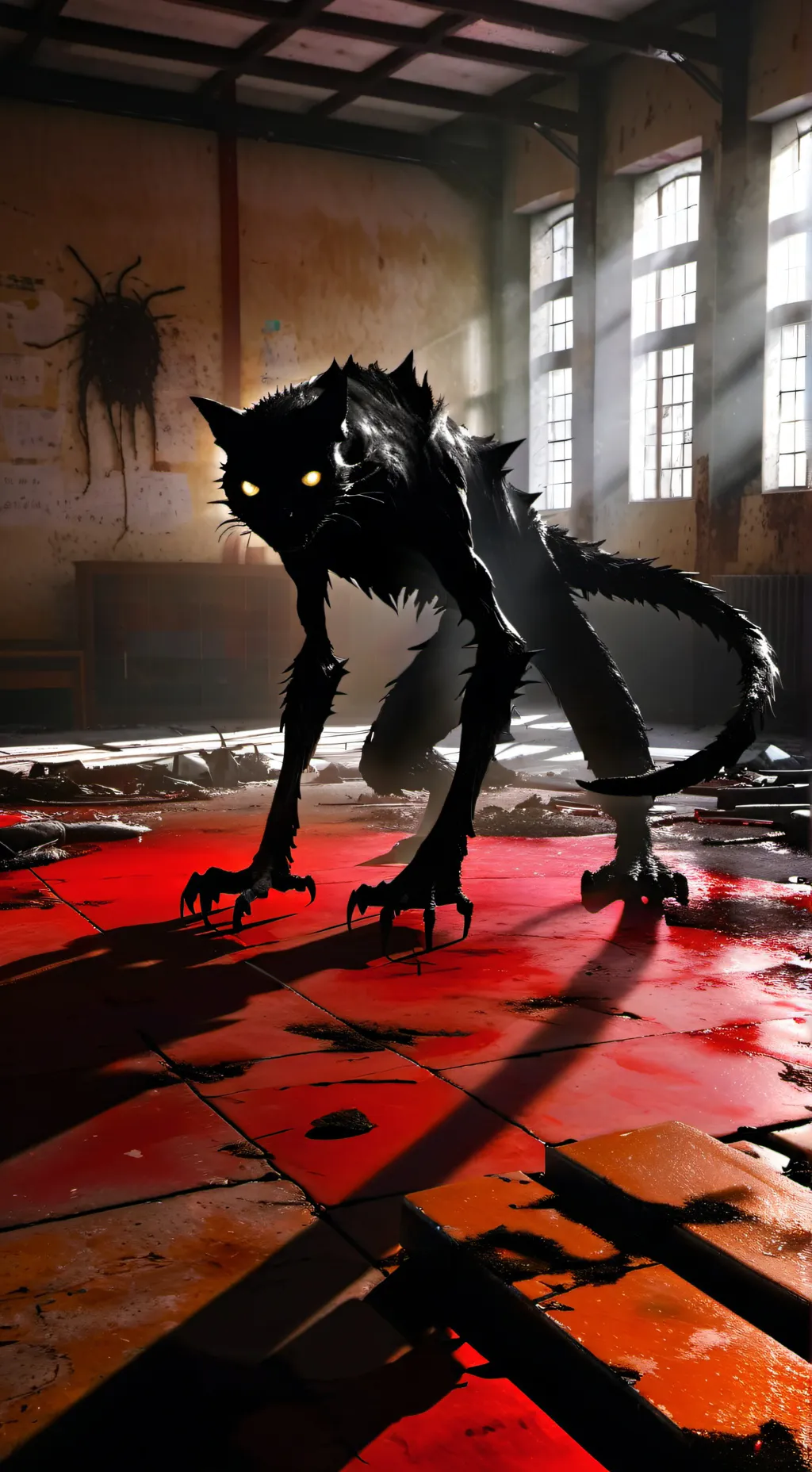 ai character: Night waiter schol background